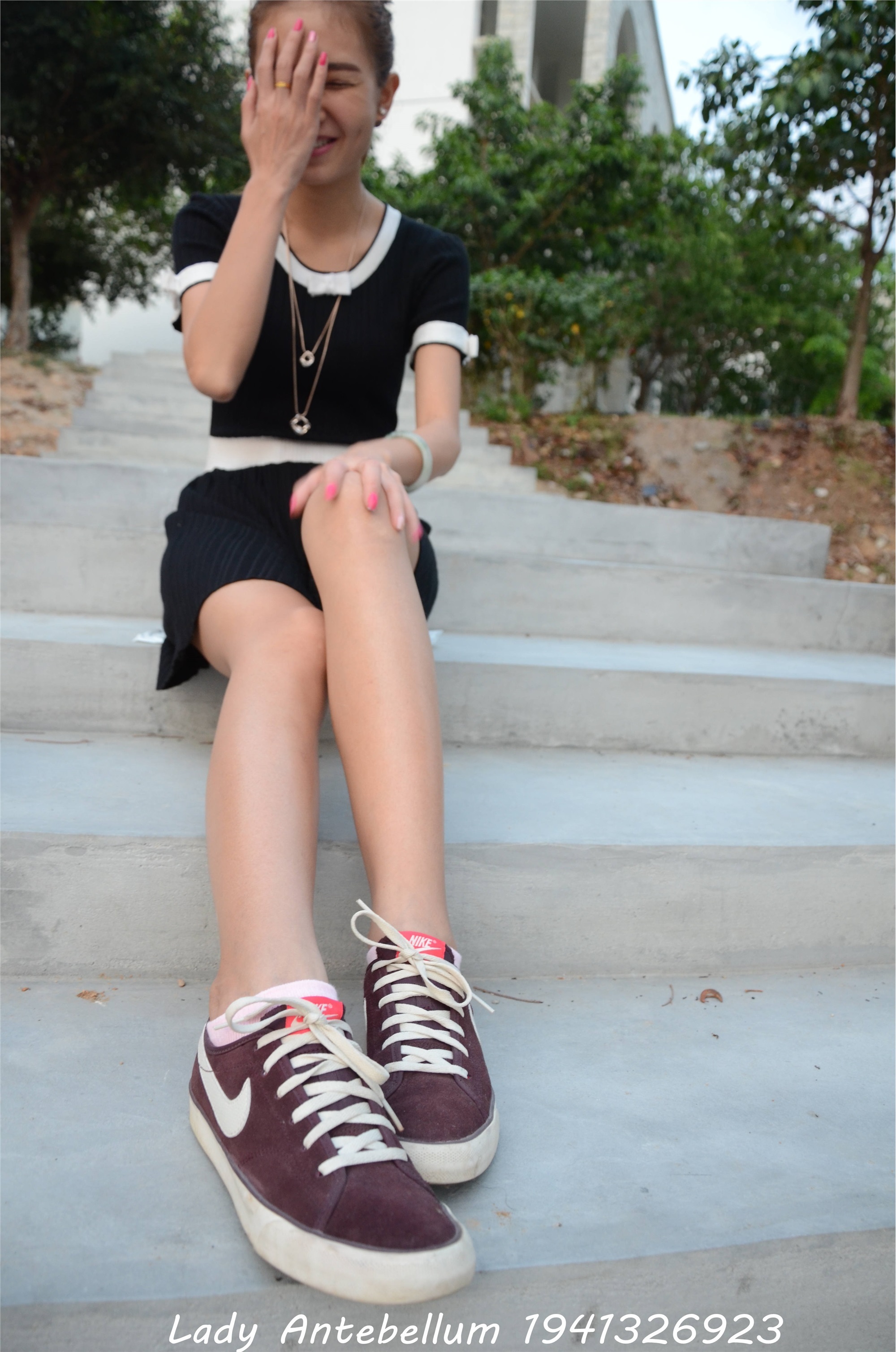 战前女神  恋足美腿棉袜女神级摄影套图 101