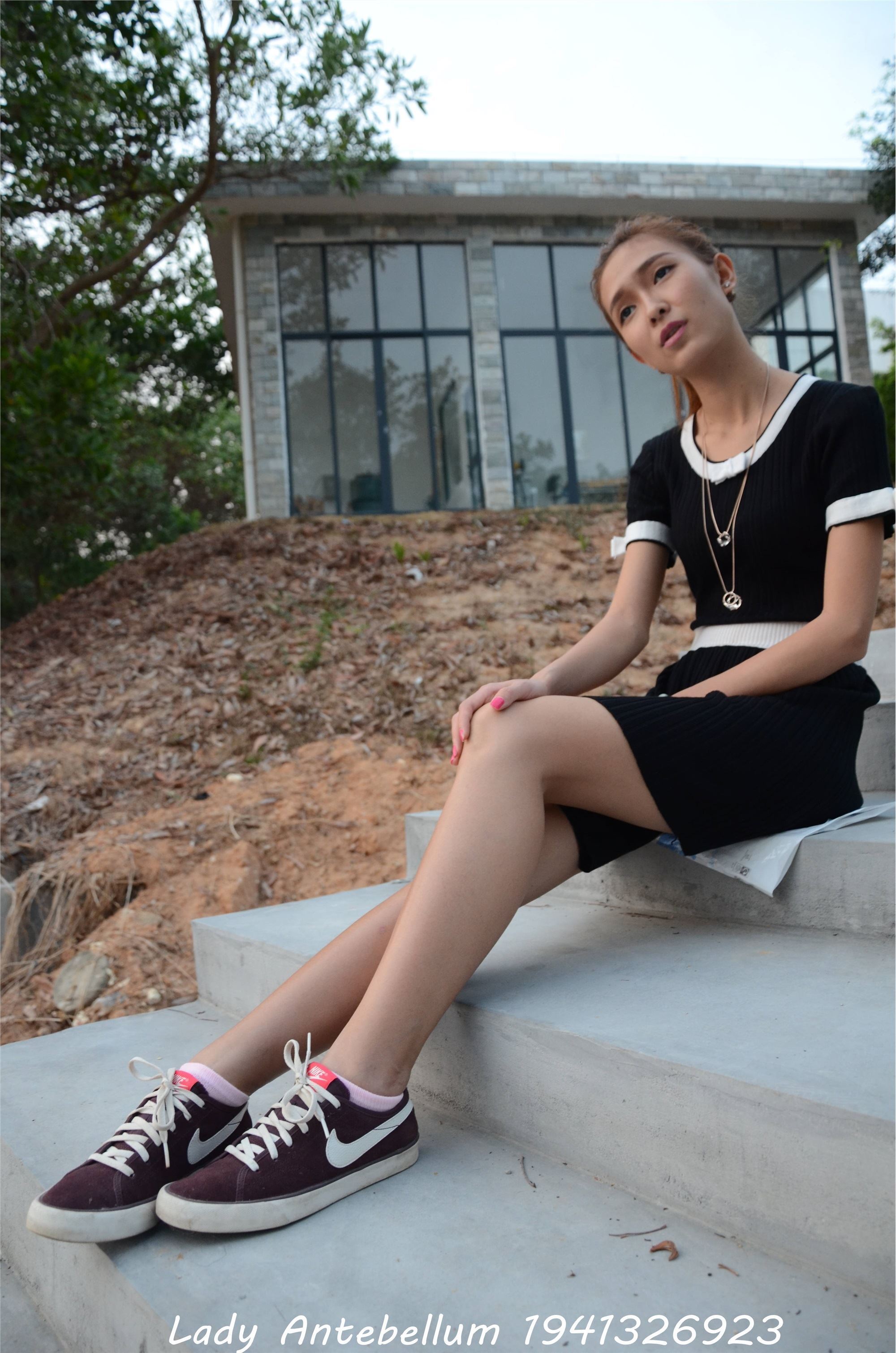 战前女神  恋足美腿棉袜女神级摄影套图 101