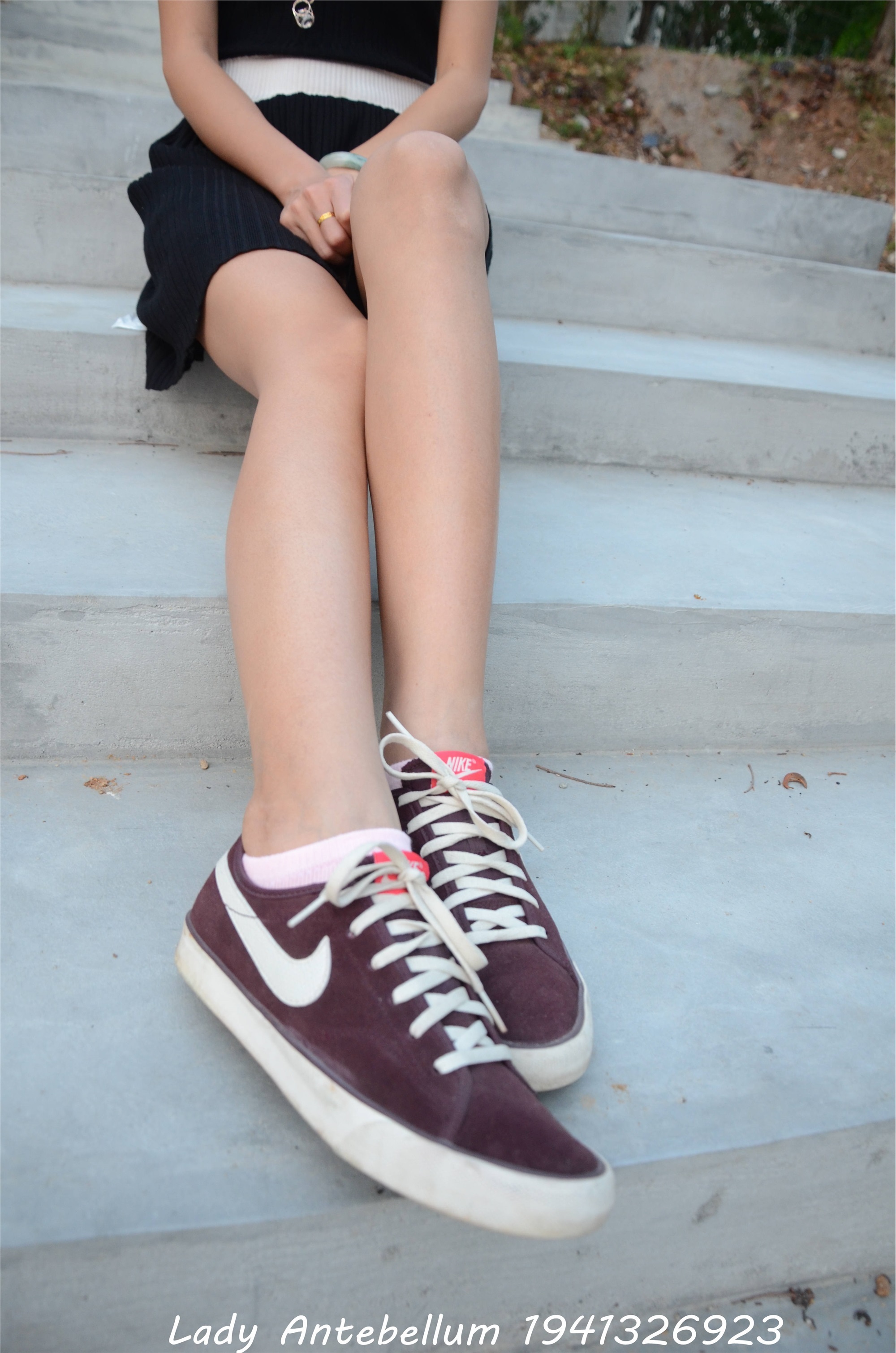 战前女神  恋足美腿棉袜女神级摄影套图 101