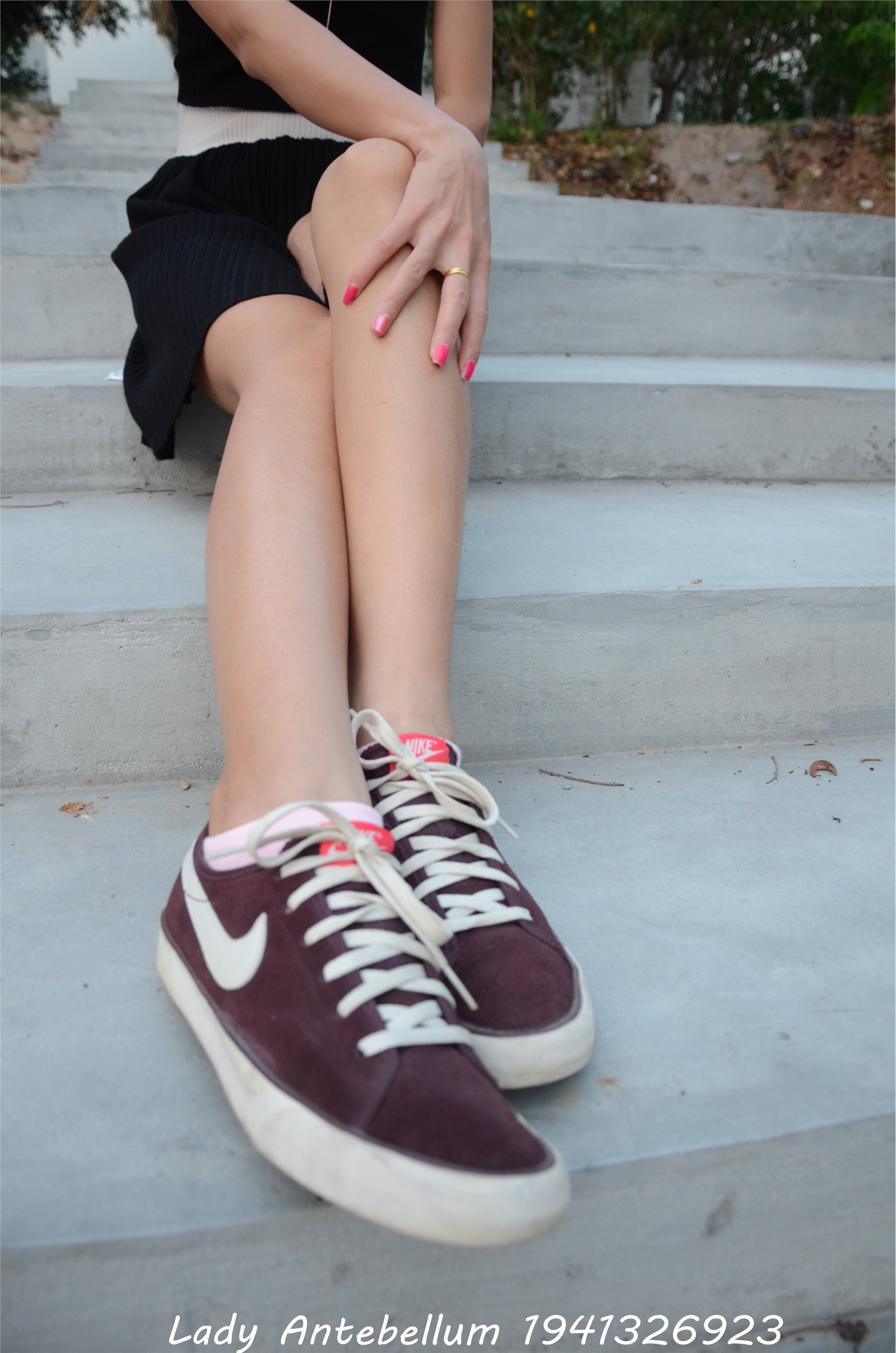 战前女神  恋足美腿棉袜女神级摄影套图 101