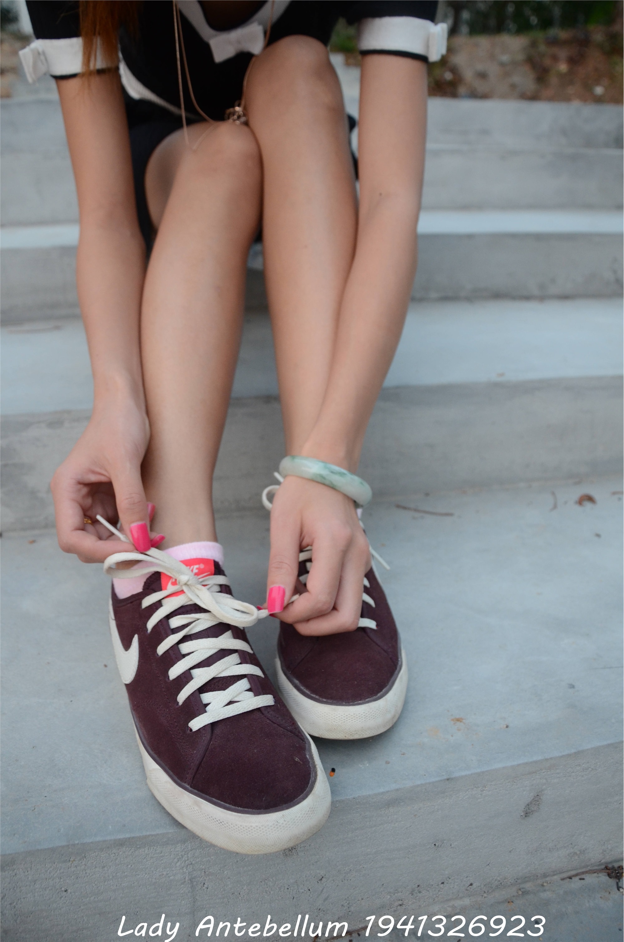 战前女神  恋足美腿棉袜女神级摄影套图 101