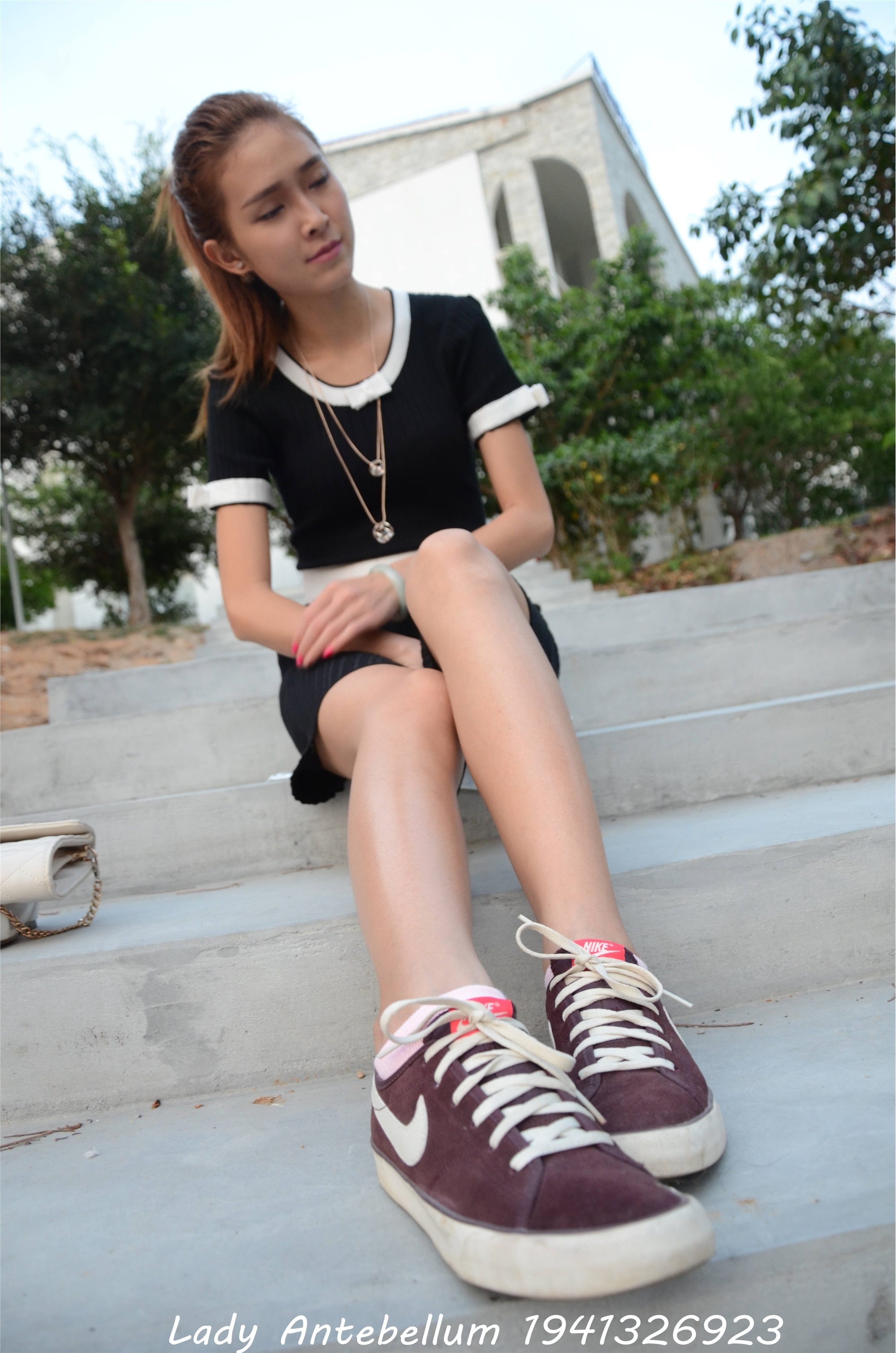 战前女神  恋足美腿棉袜女神级摄影套图 101