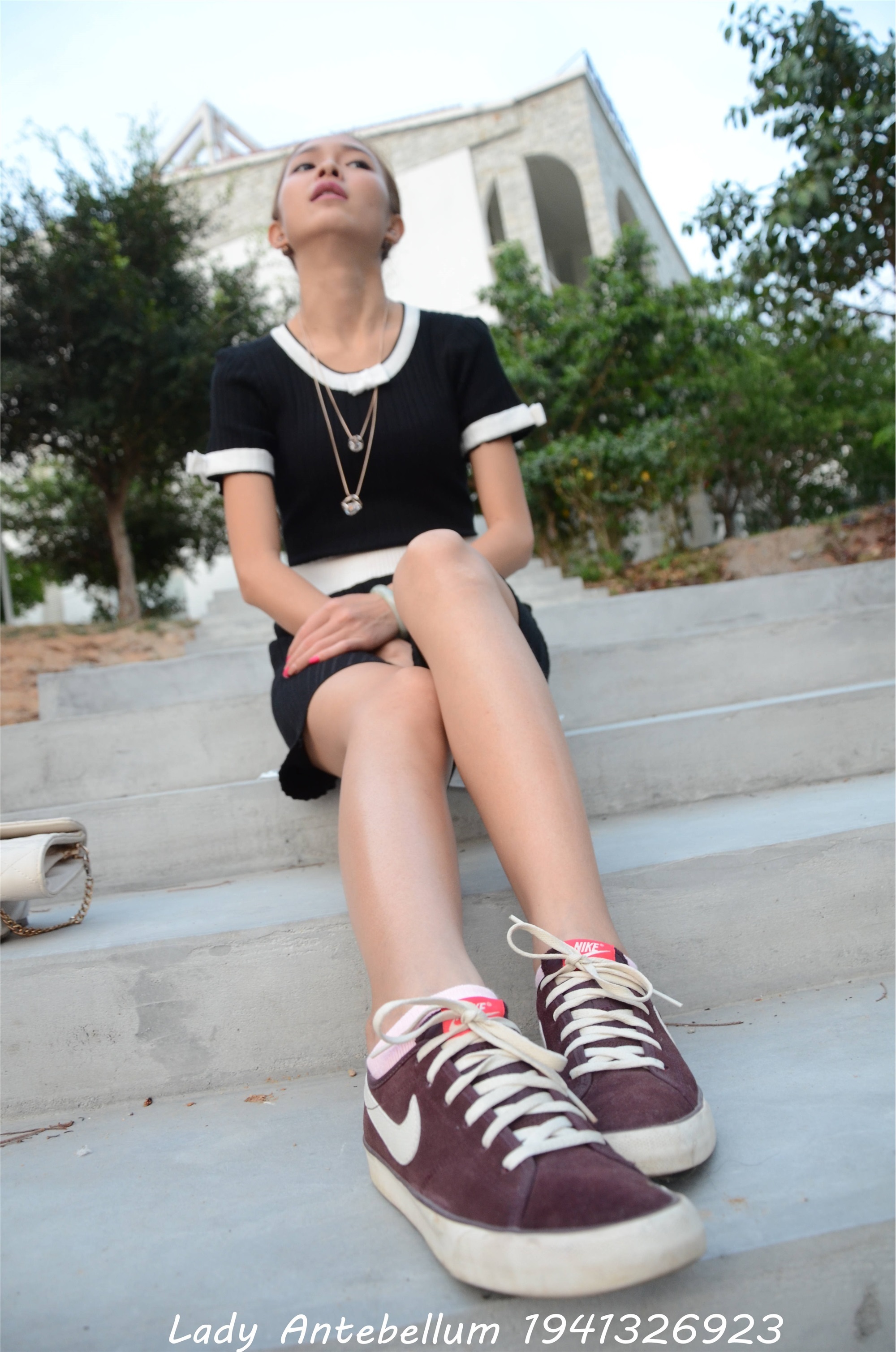 战前女神  恋足美腿棉袜女神级摄影套图 101