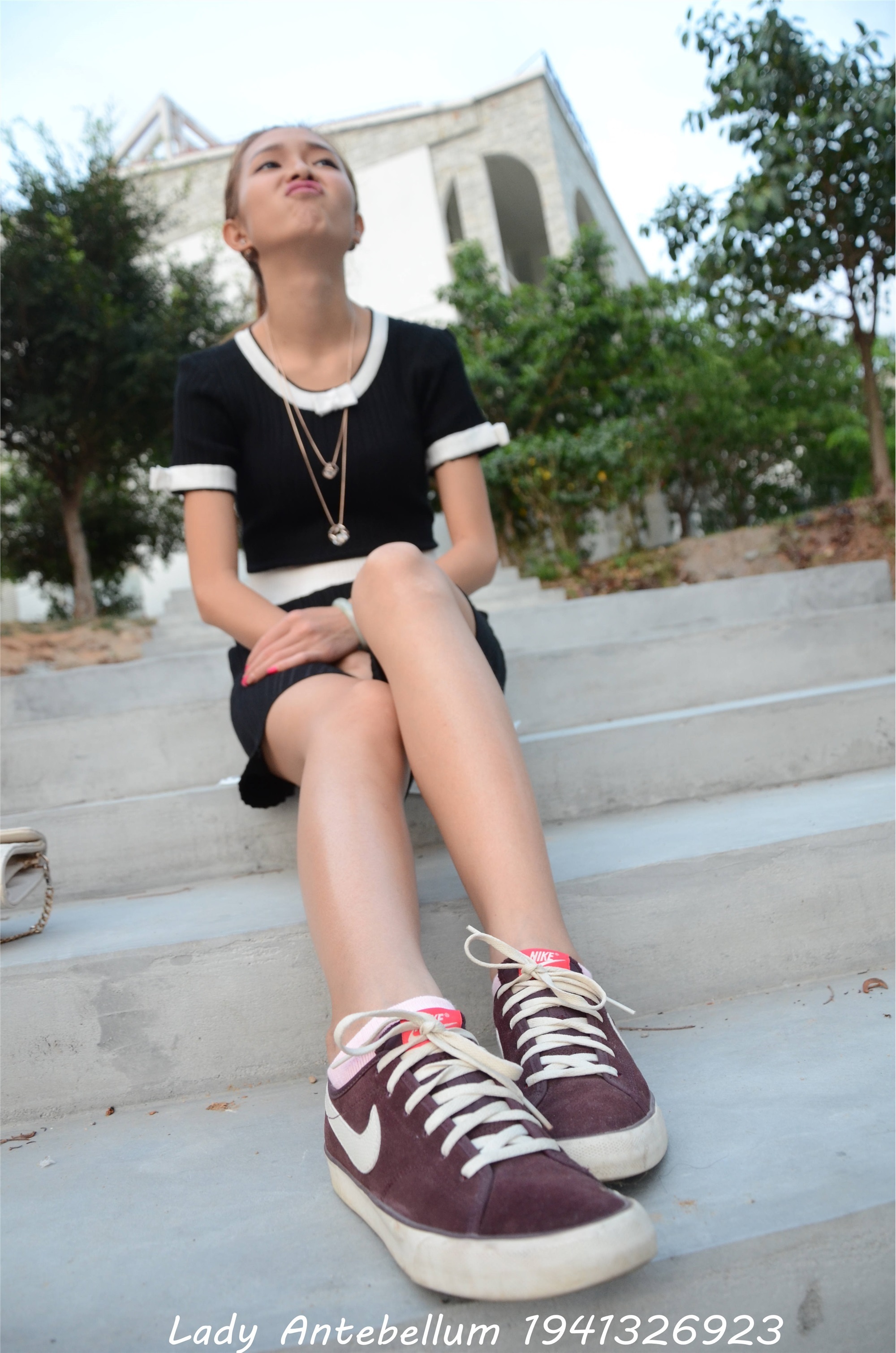 战前女神  恋足美腿棉袜女神级摄影套图 101