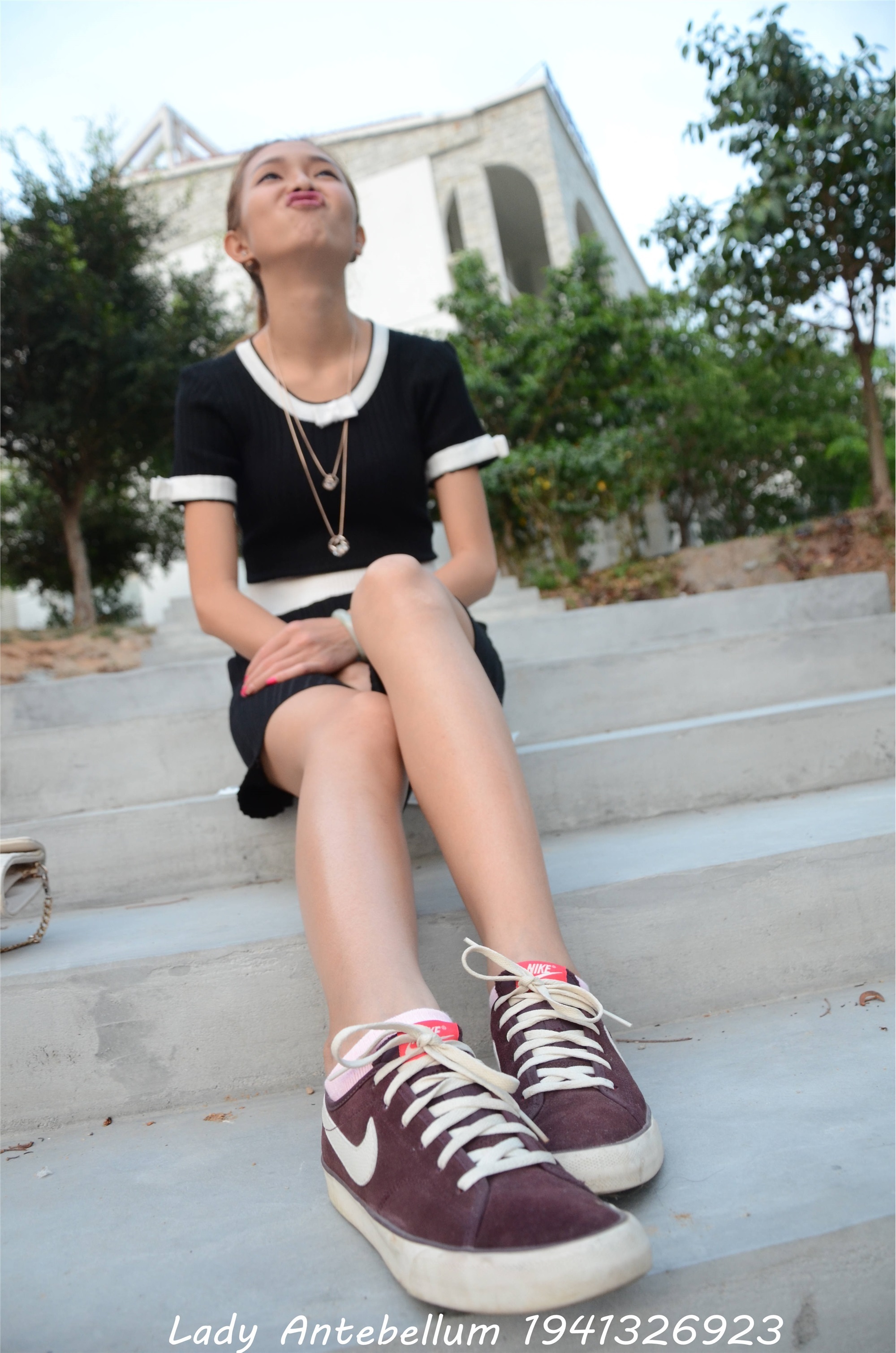 战前女神  恋足美腿棉袜女神级摄影套图 101