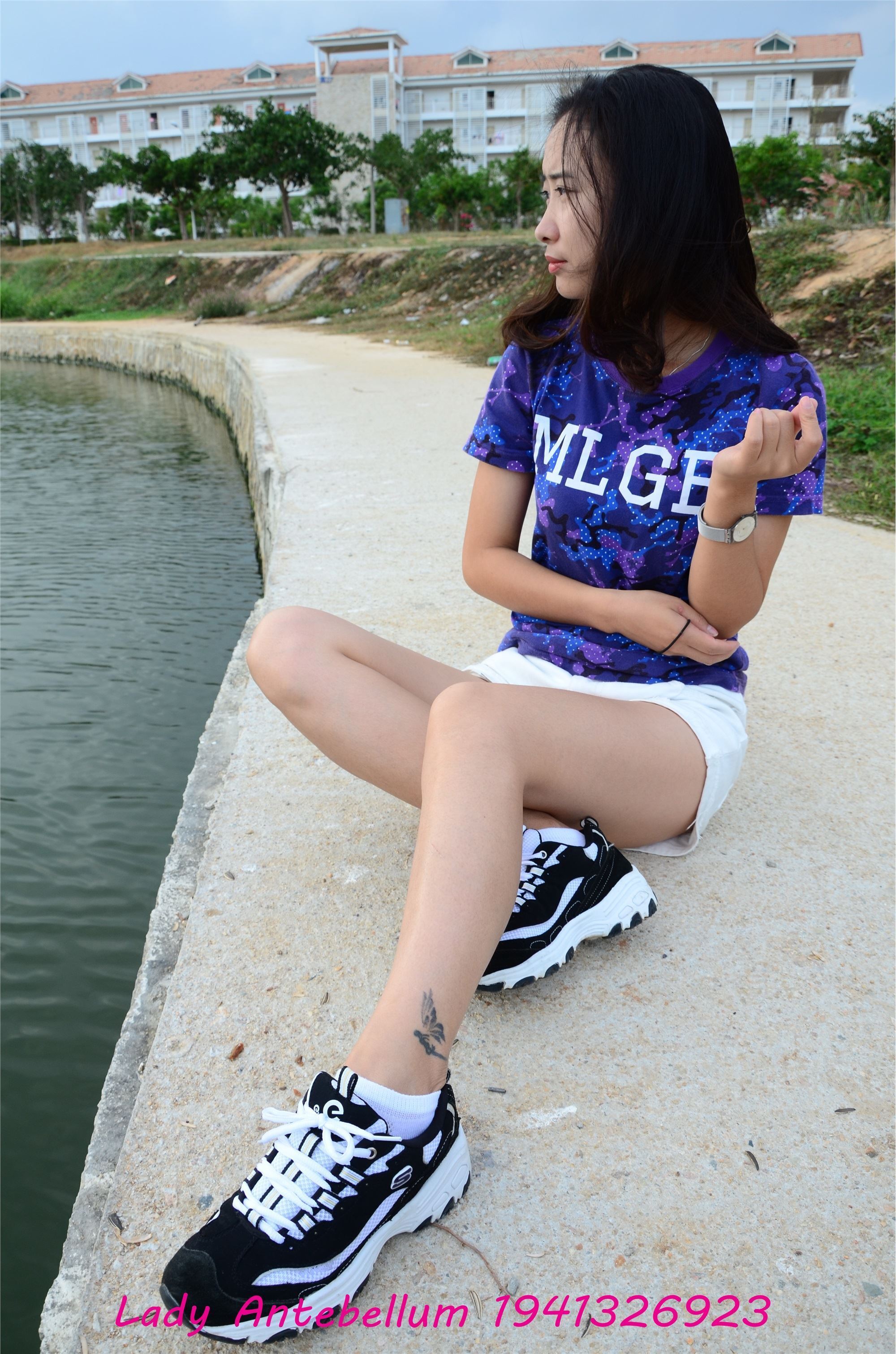 战前女神  恋足美腿棉袜女神级摄影套图 091