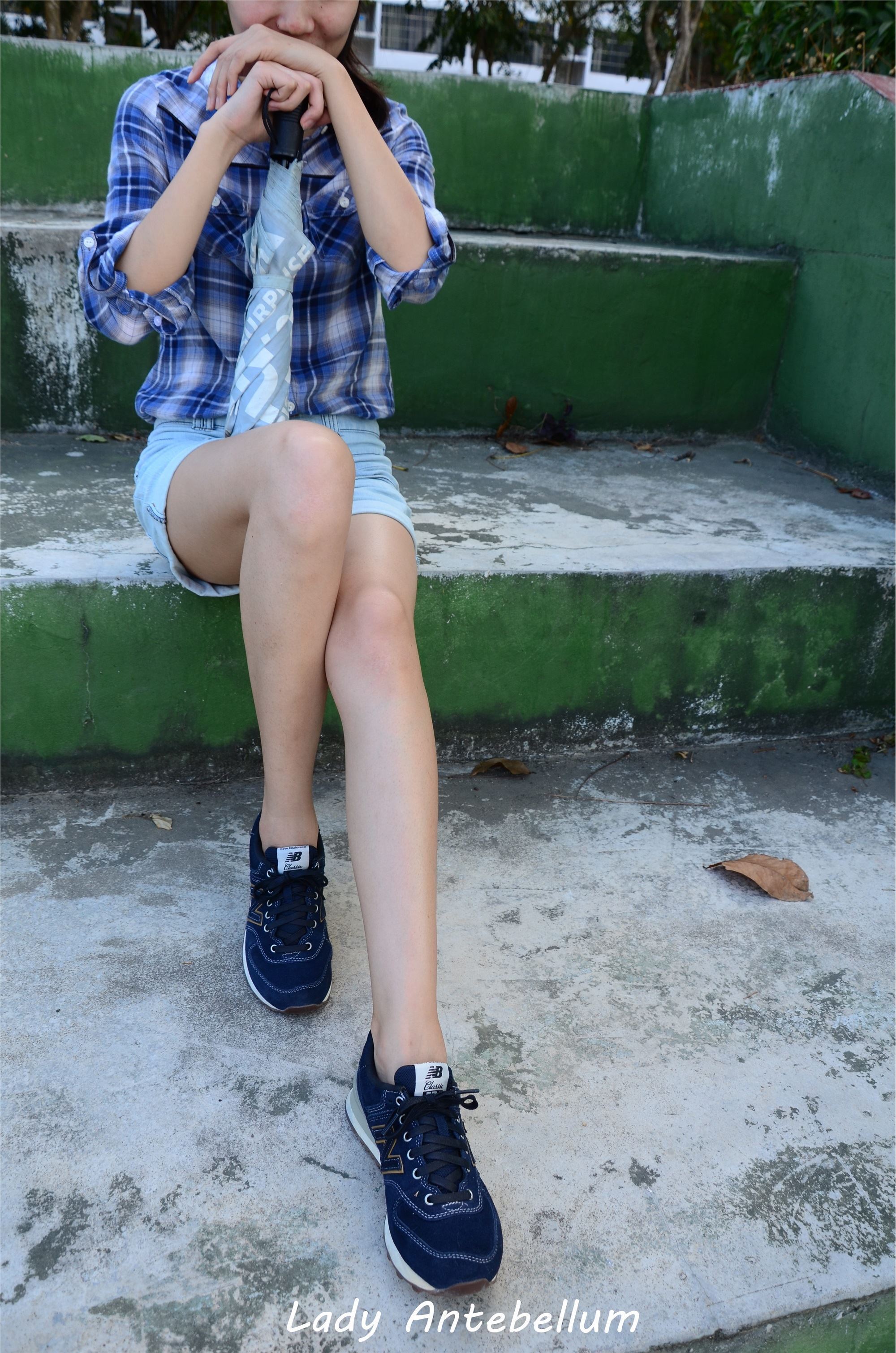 战前女神  恋足美腿棉袜女神级摄影套图 092