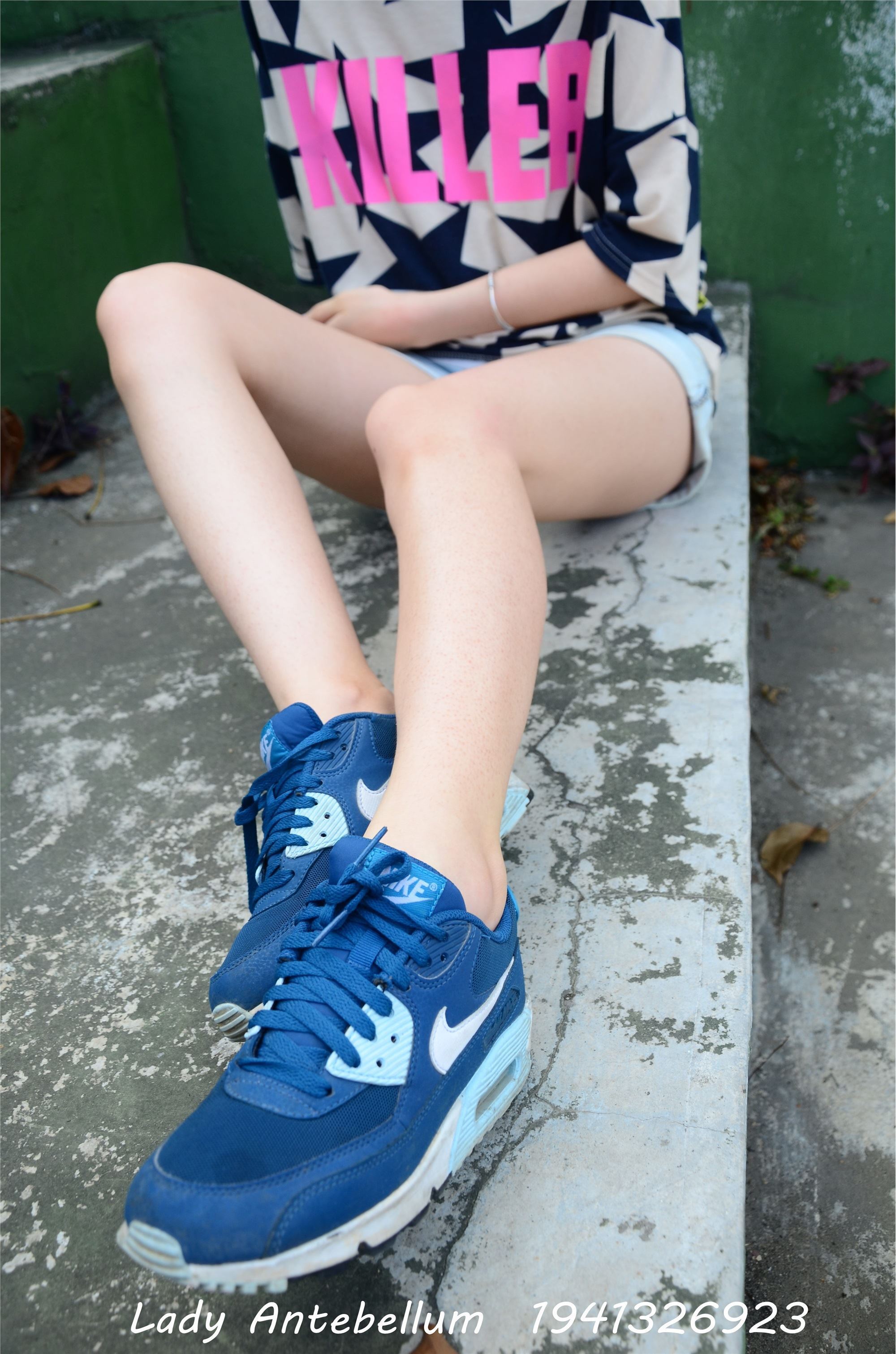 战前女神  恋足美腿棉袜女神级摄影套图 093