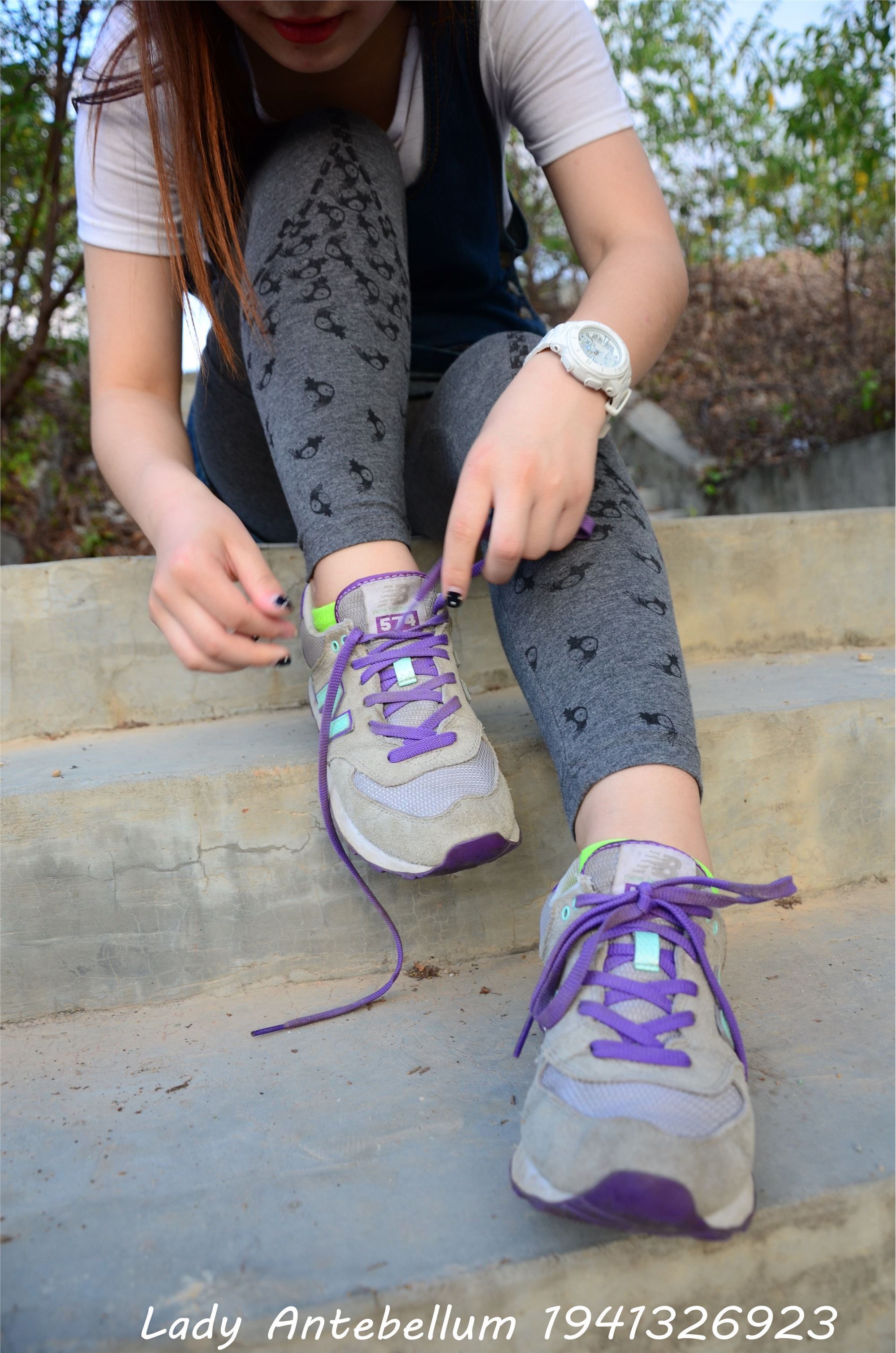 战前女神  恋足美腿棉袜女神级摄影套图 094