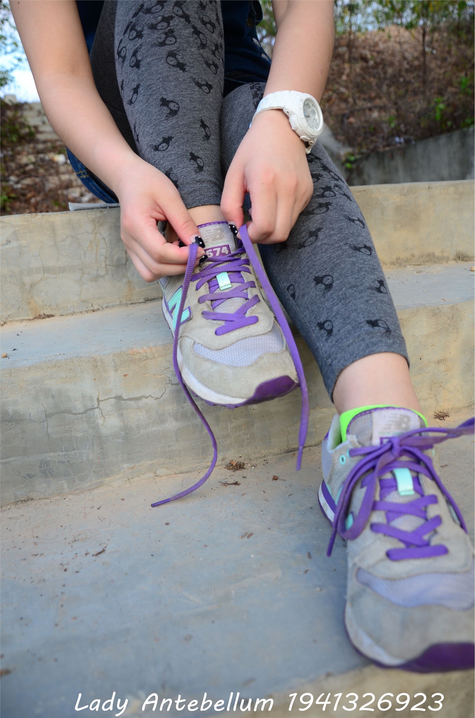 战前女神  恋足美腿棉袜女神级摄影套图 094