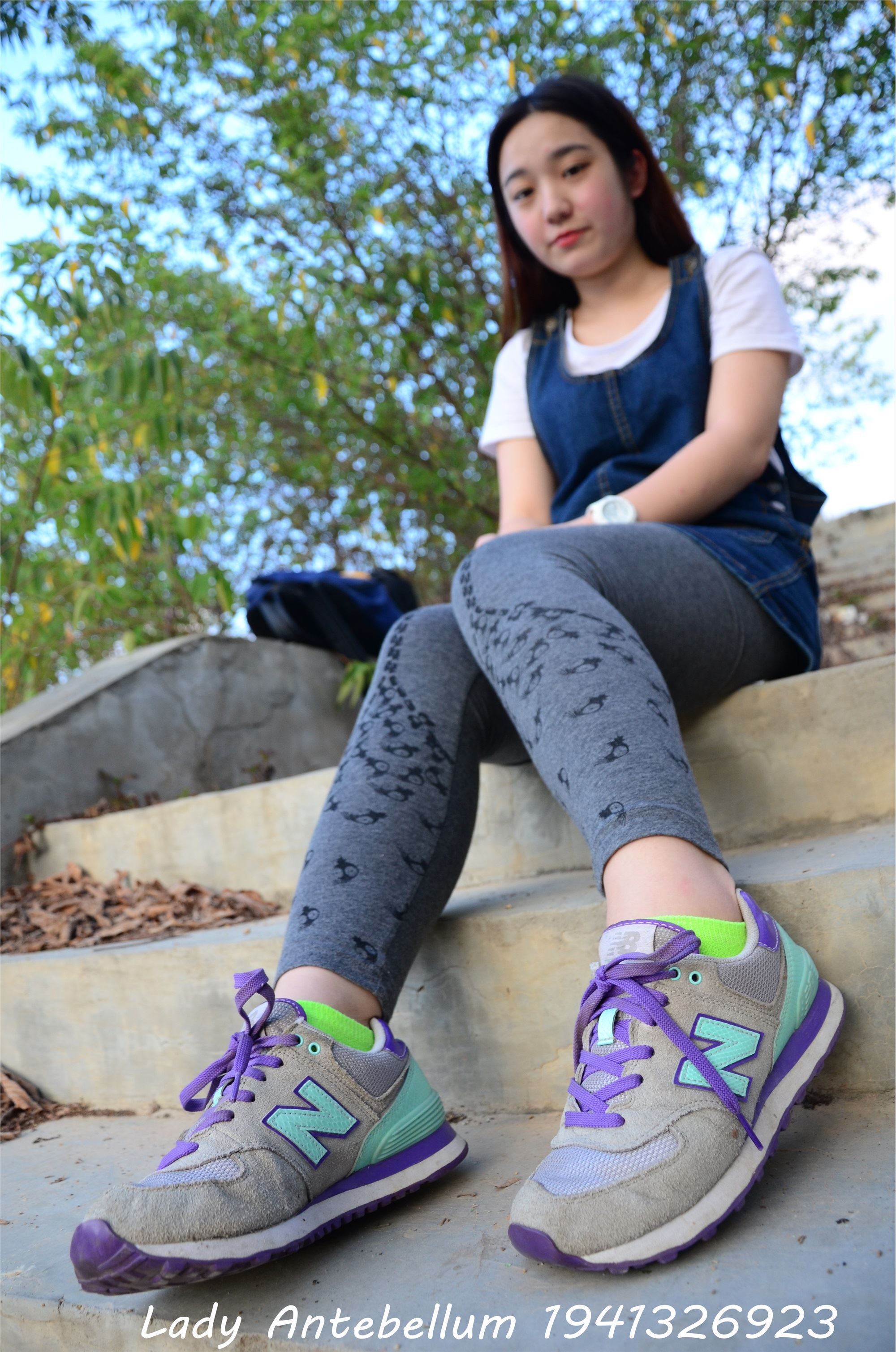 战前女神  恋足美腿棉袜女神级摄影套图 094