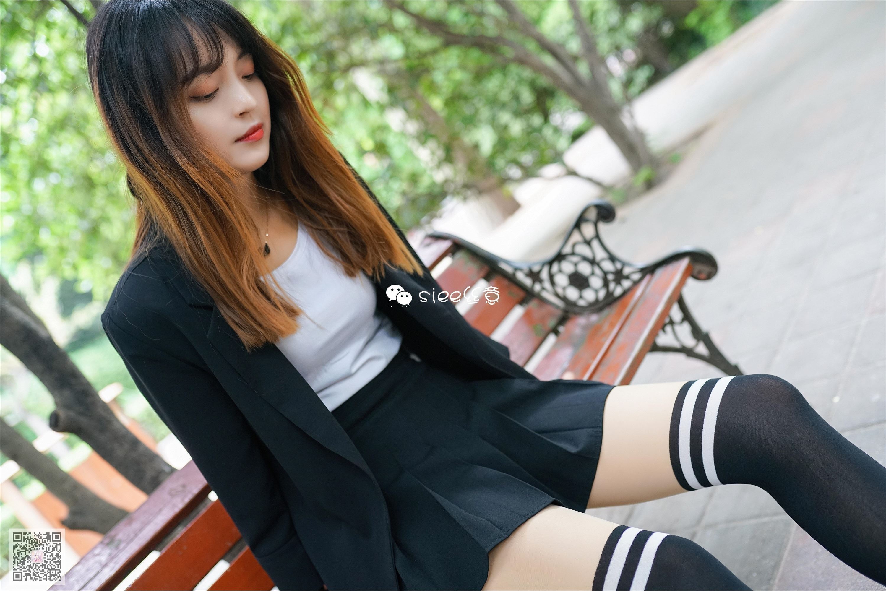 SIEE丝意  No.328 嫣然 走在晨光里的学妹