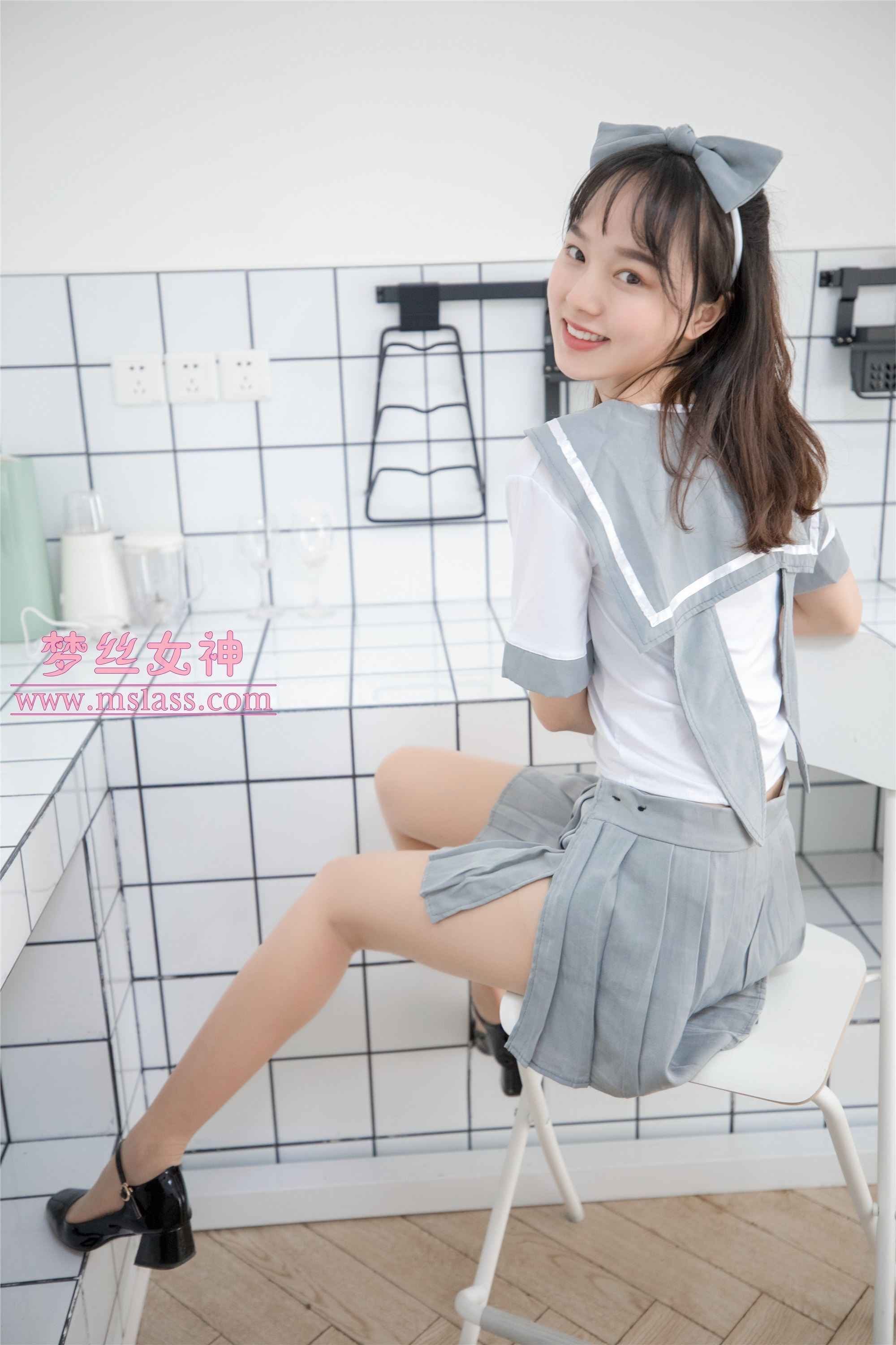 MSLASS梦丝女神 - 玥玥 白色丝袜空间