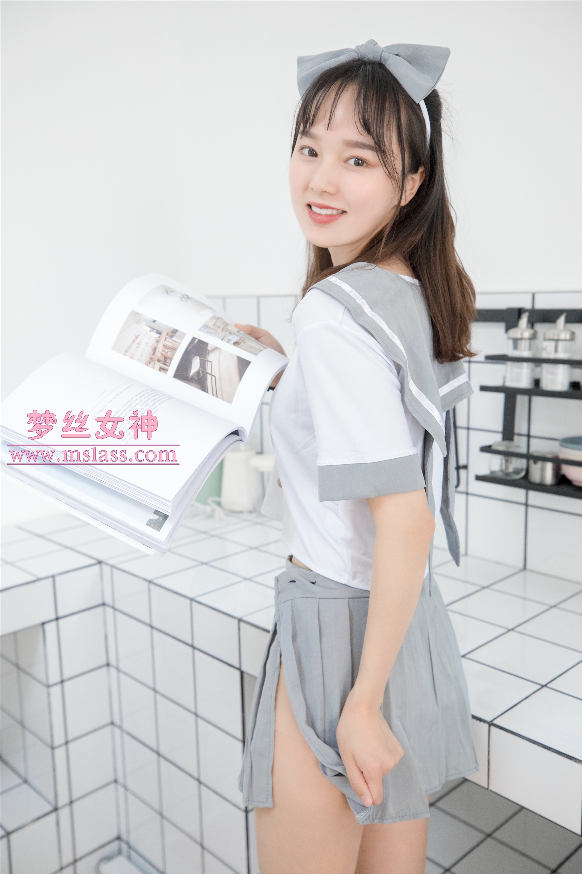 MSLASS梦丝女神 - 玥玥 白色丝袜空间