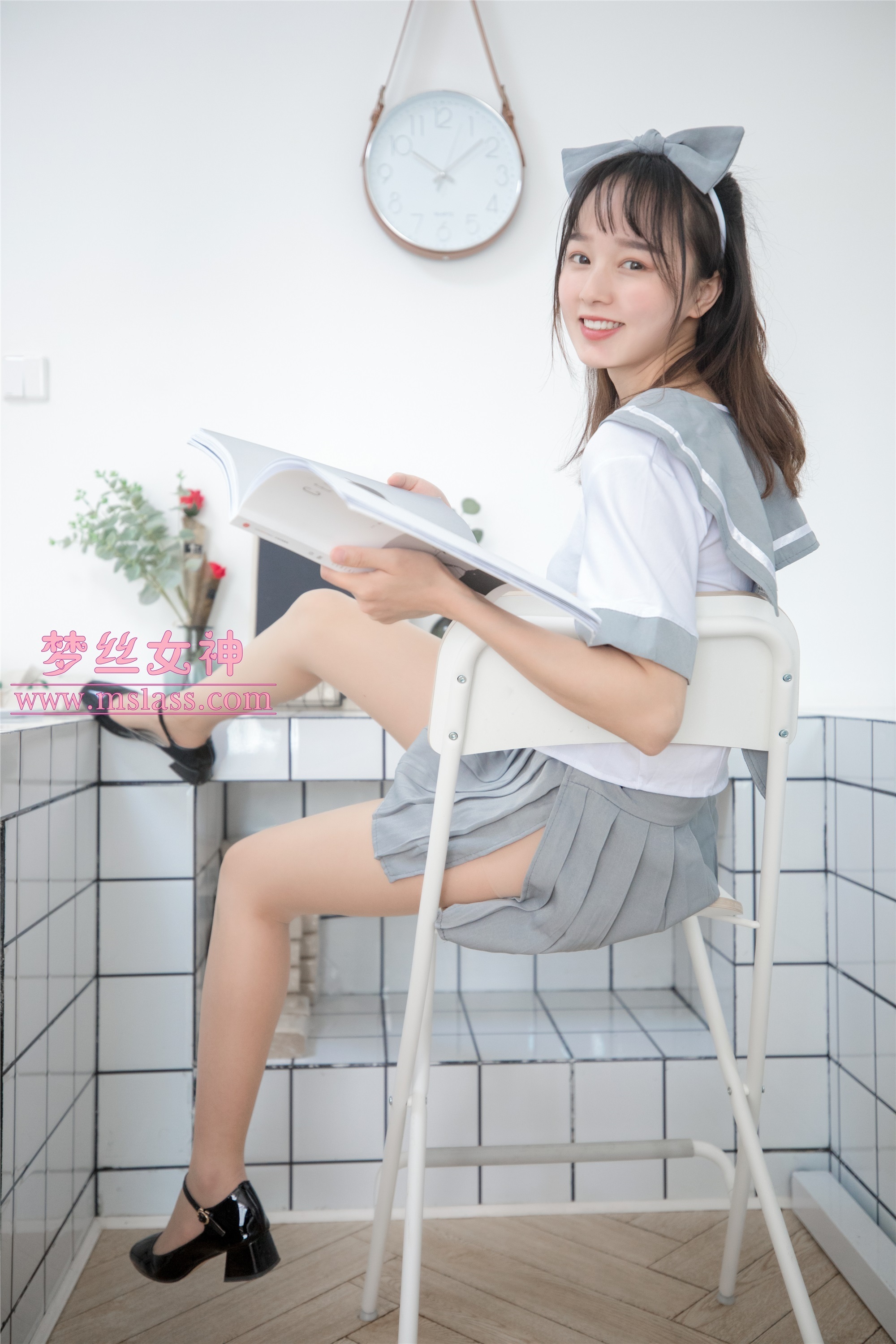 MSLASS梦丝女神 - 玥玥 白色丝袜空间