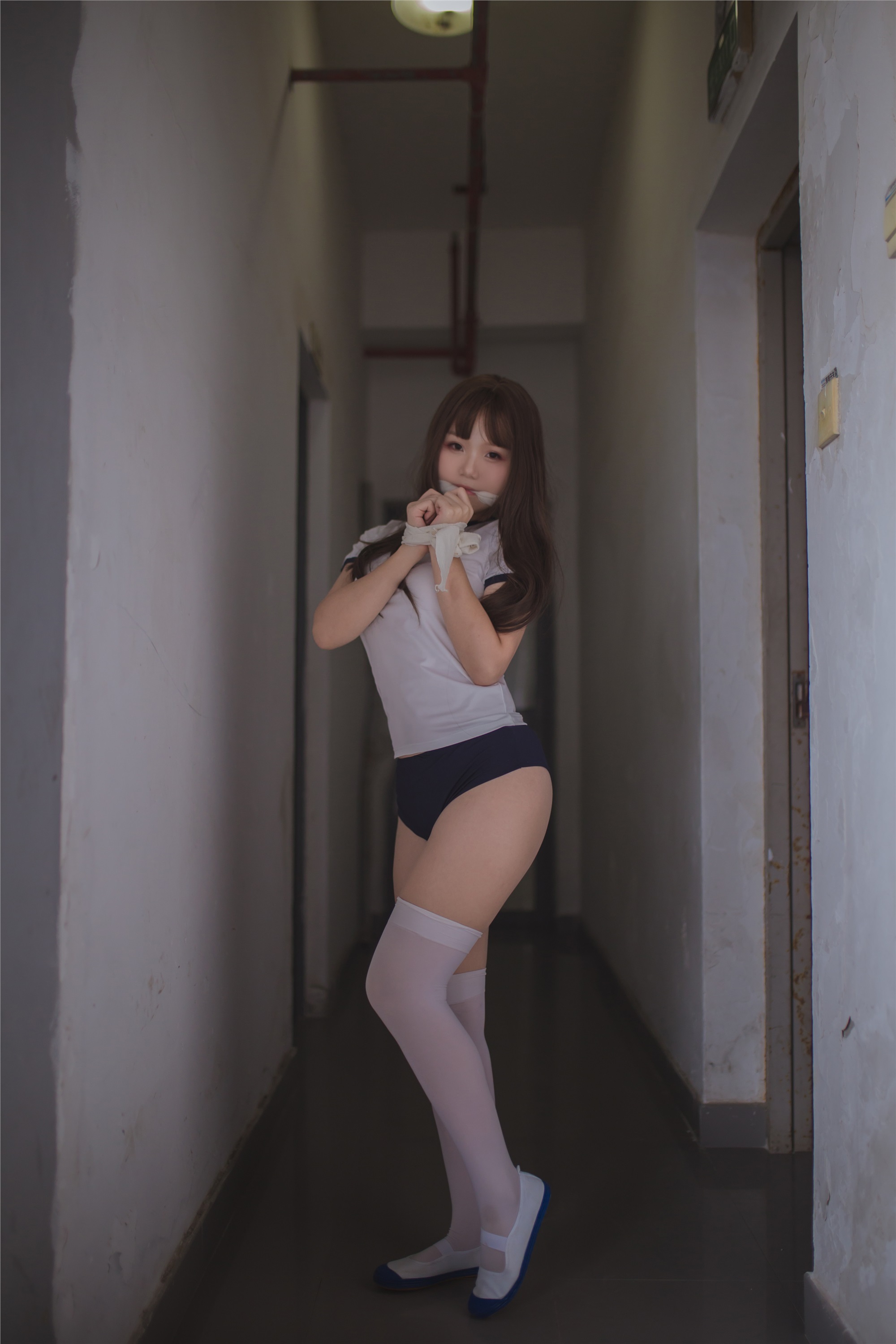 Yoko宅夏Cos - 白丝捆绑