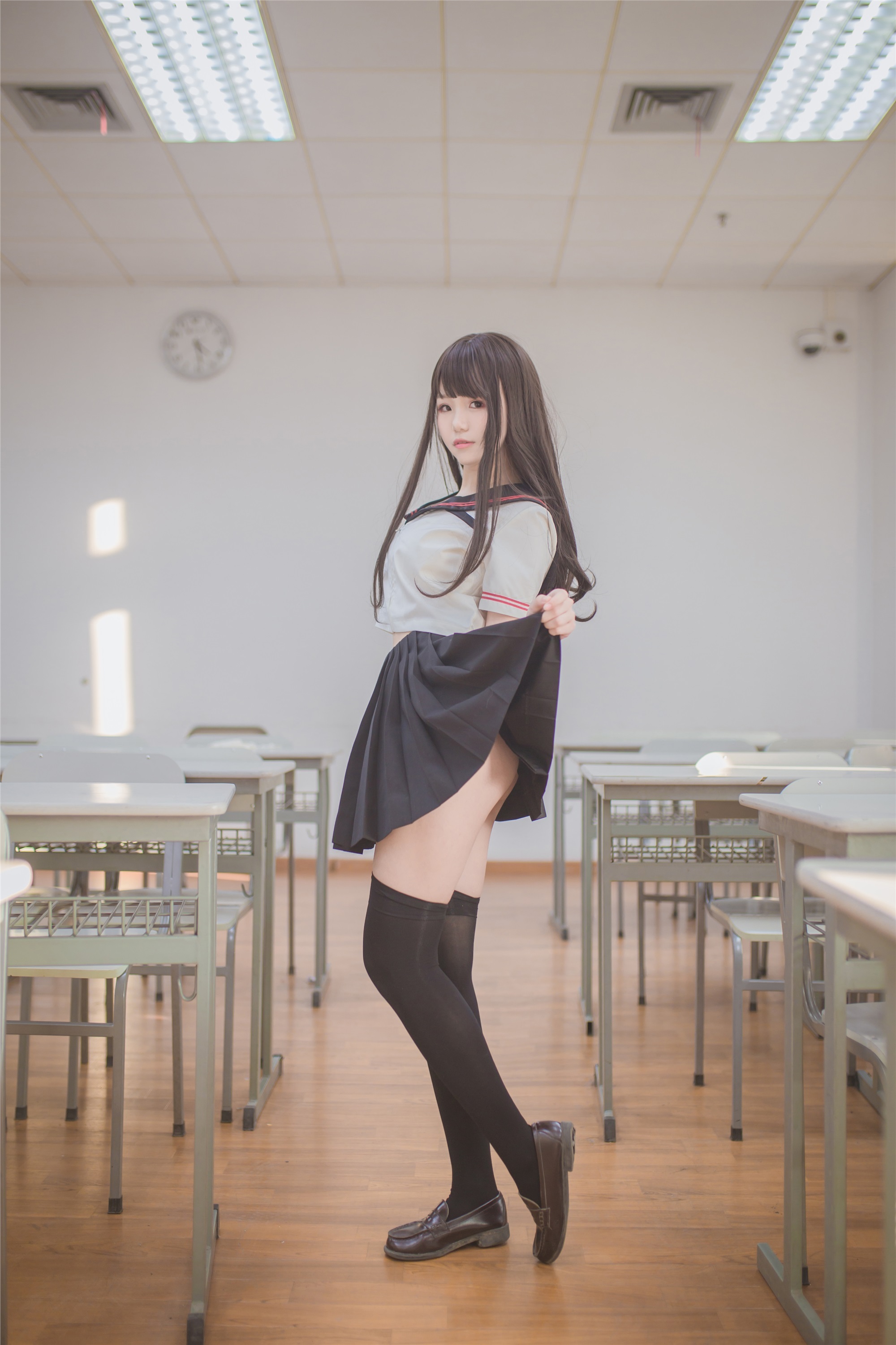 Yoko宅夏Cos - 黑丝JK