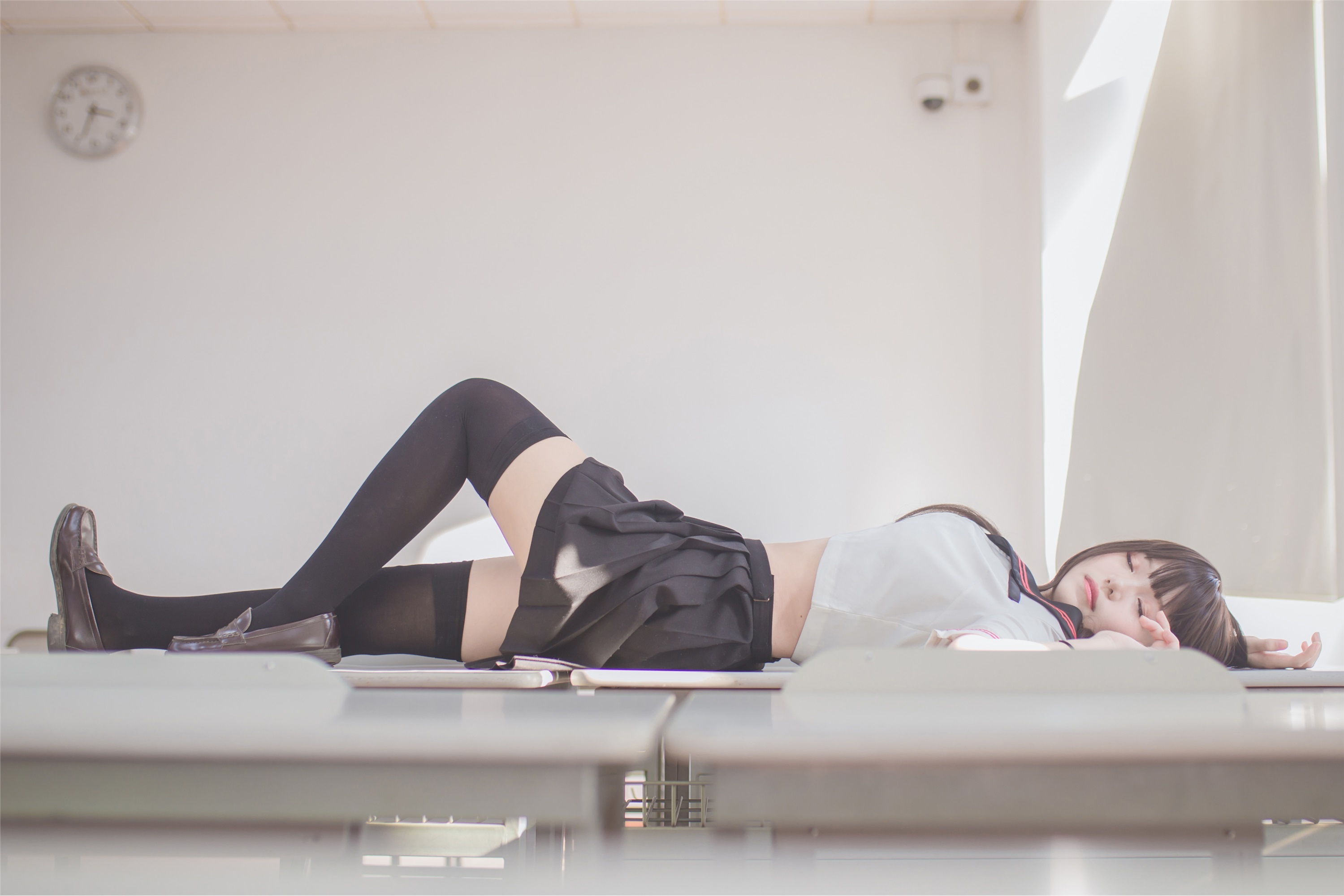 Yoko宅夏Cos - 黑丝JK