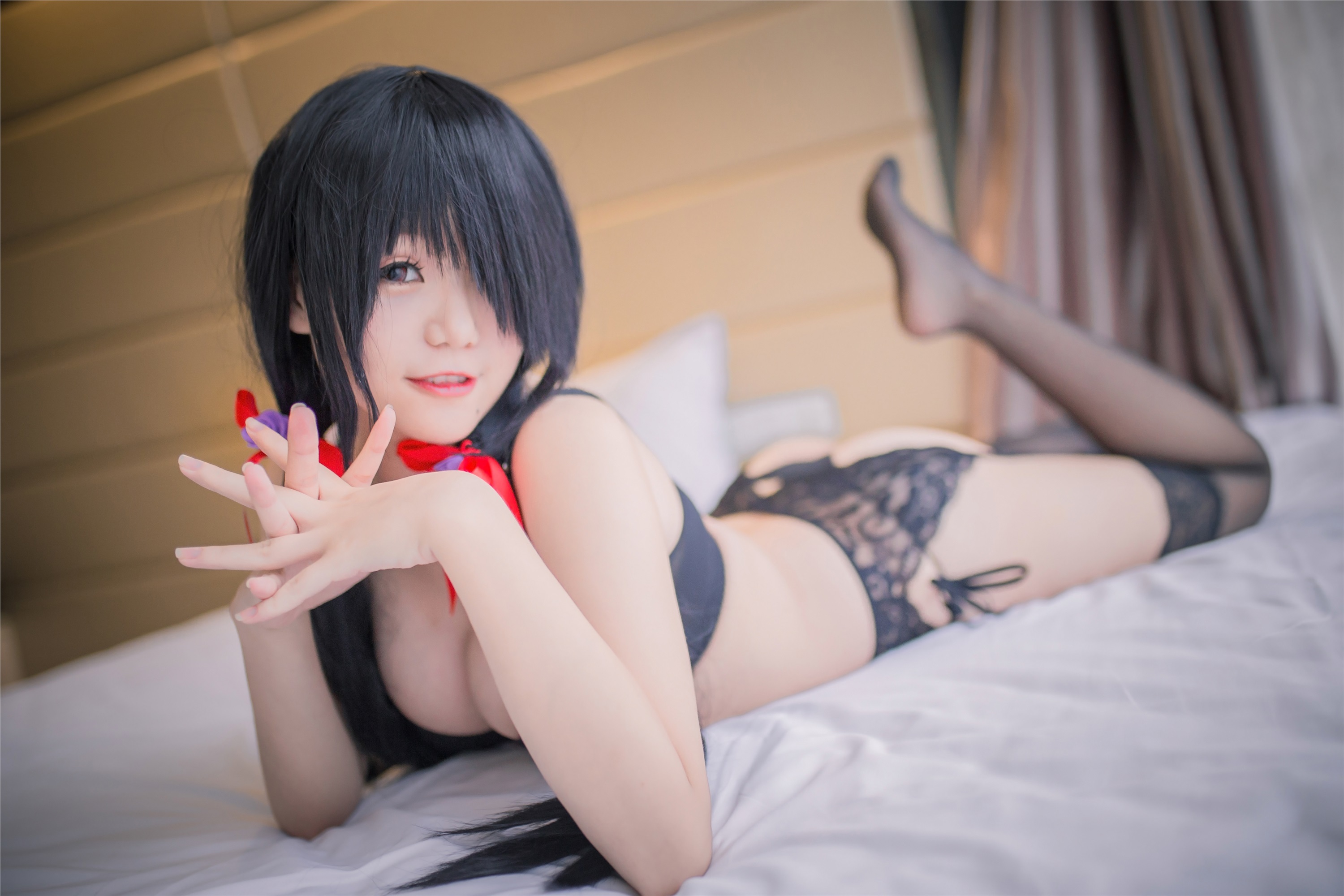 Yoko宅夏Cos - 狂三内衣