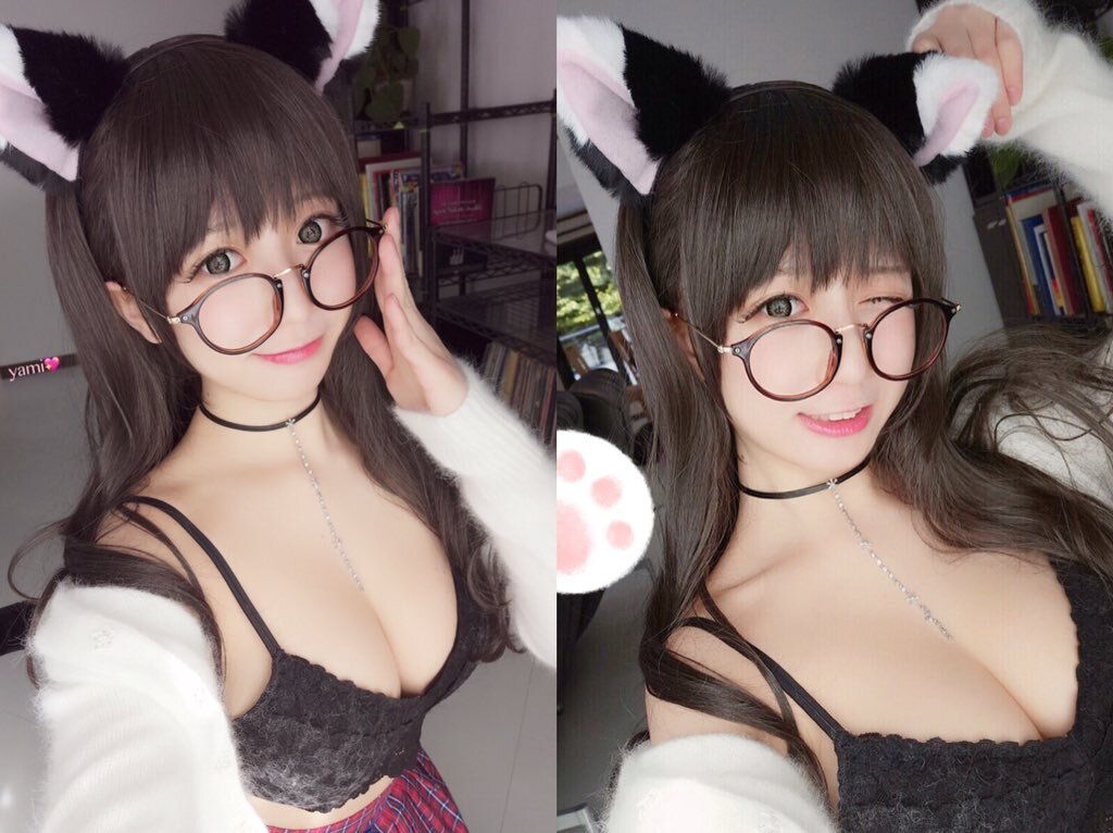 二次元妹子吧，可爱的 realyami-twitter6