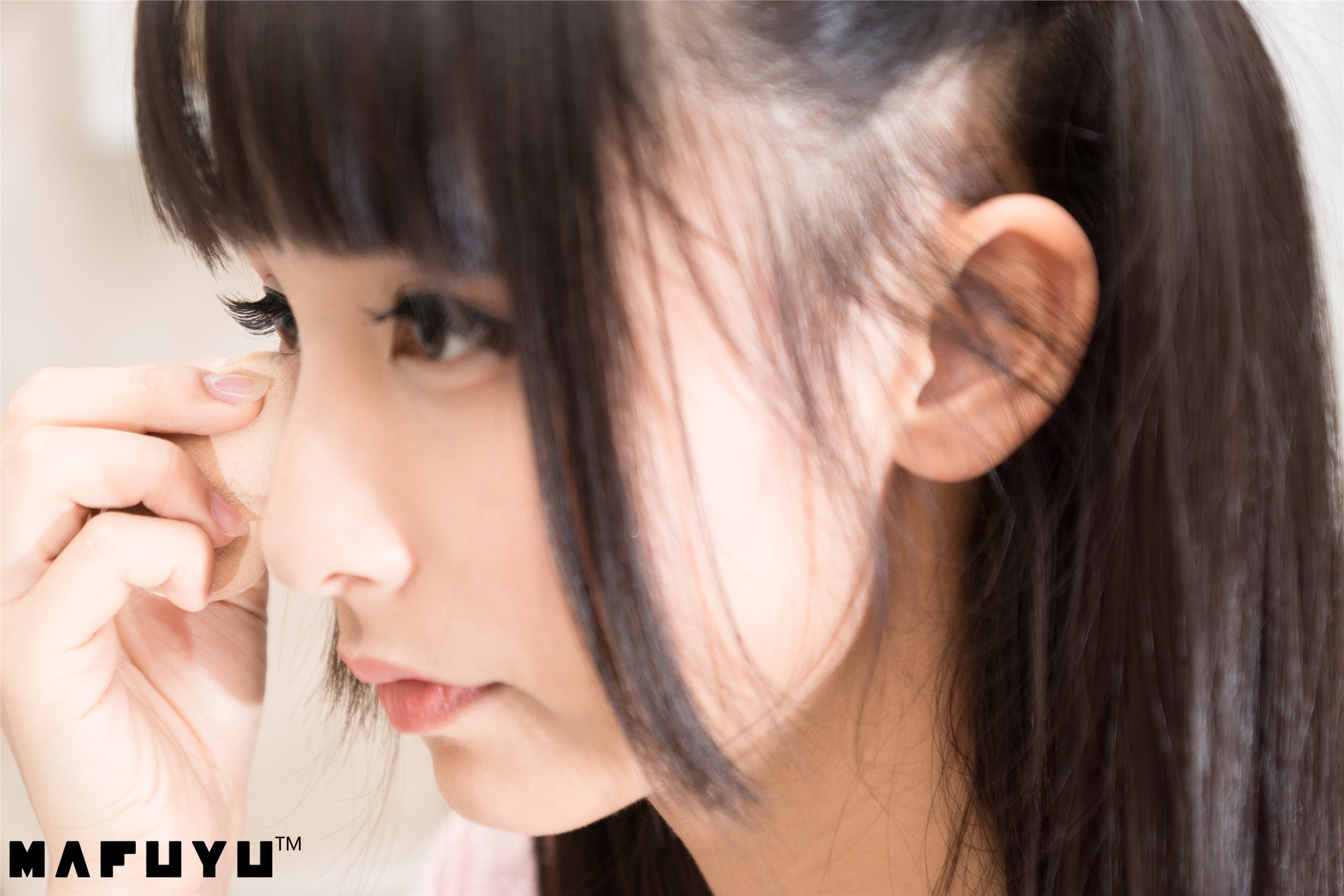 神楽坂真冬套图 - 粉白条纹系列