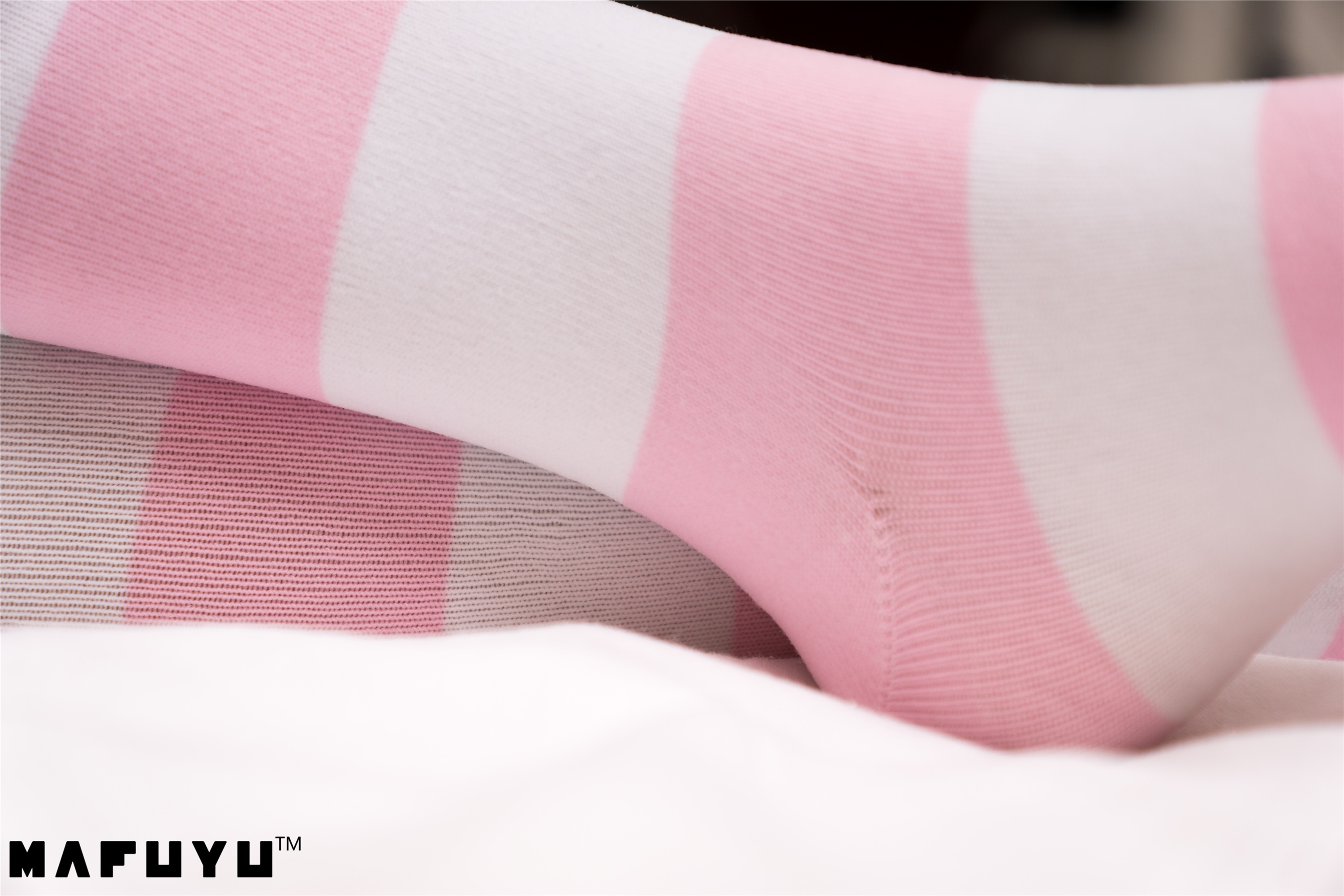 神楽坂真冬套图 - 粉白条纹系列