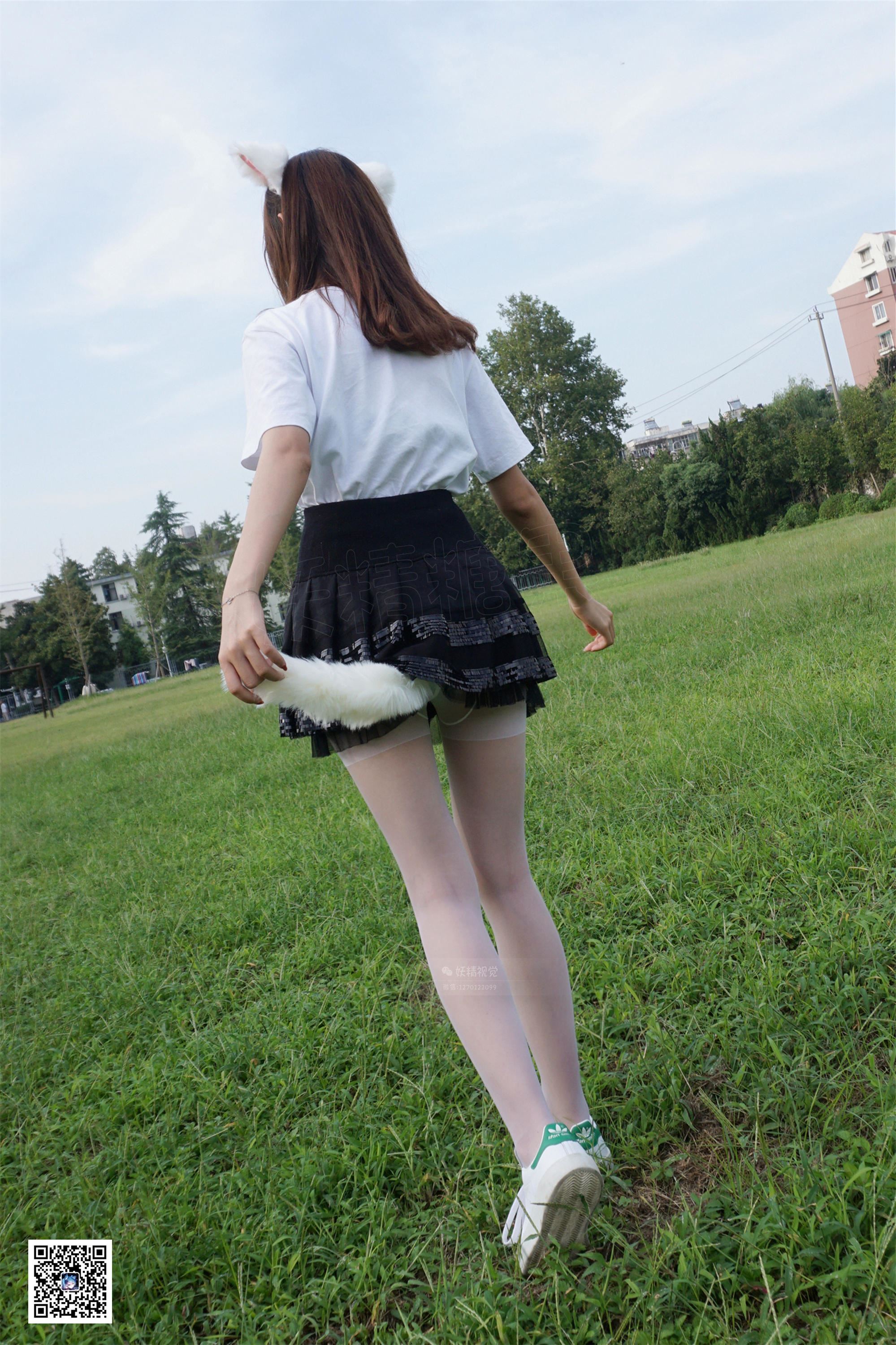 妖精视觉 NO.098 粥粥 狐狸师妹的白丝袜