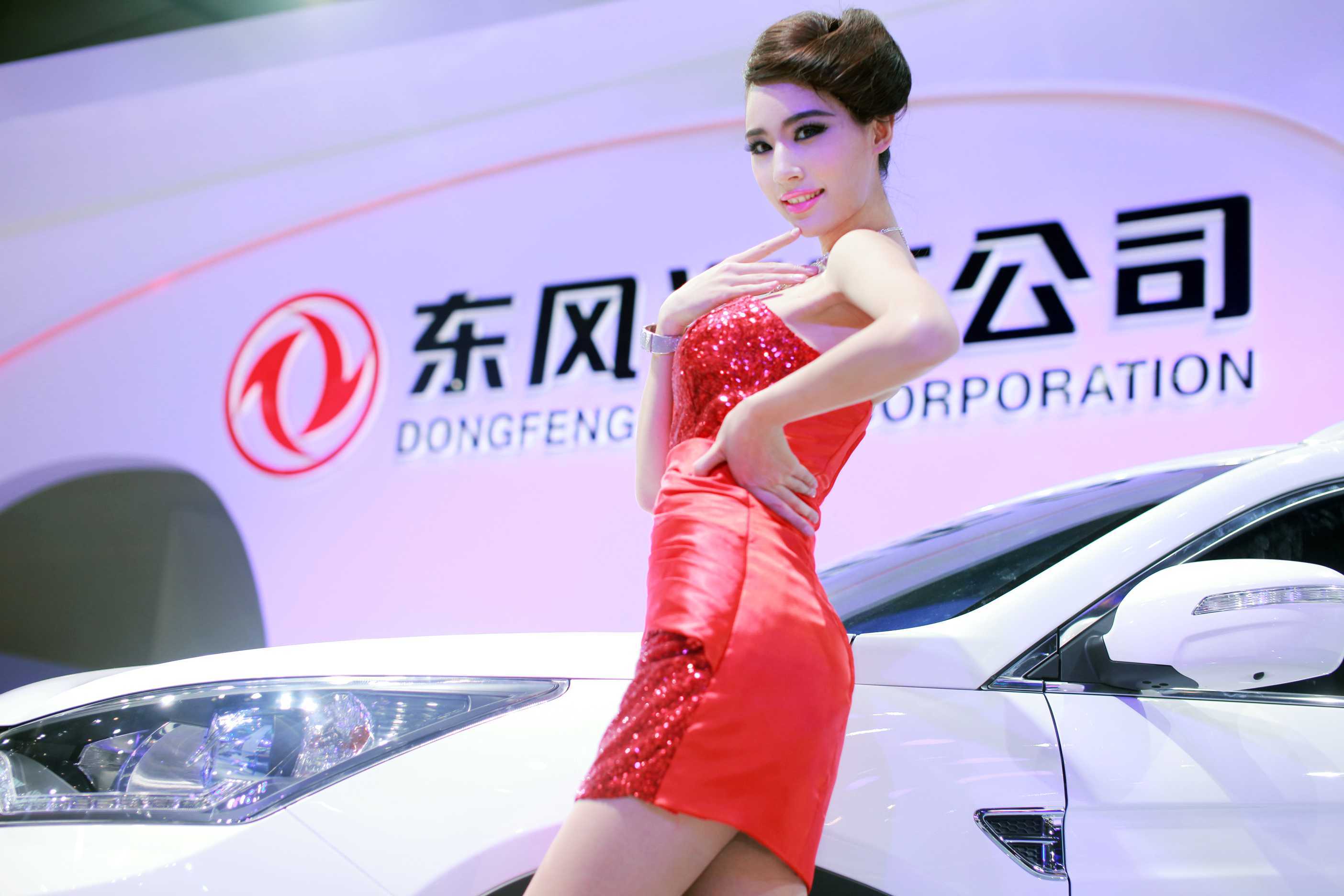 2014北京车展性感高挑车模精选套图