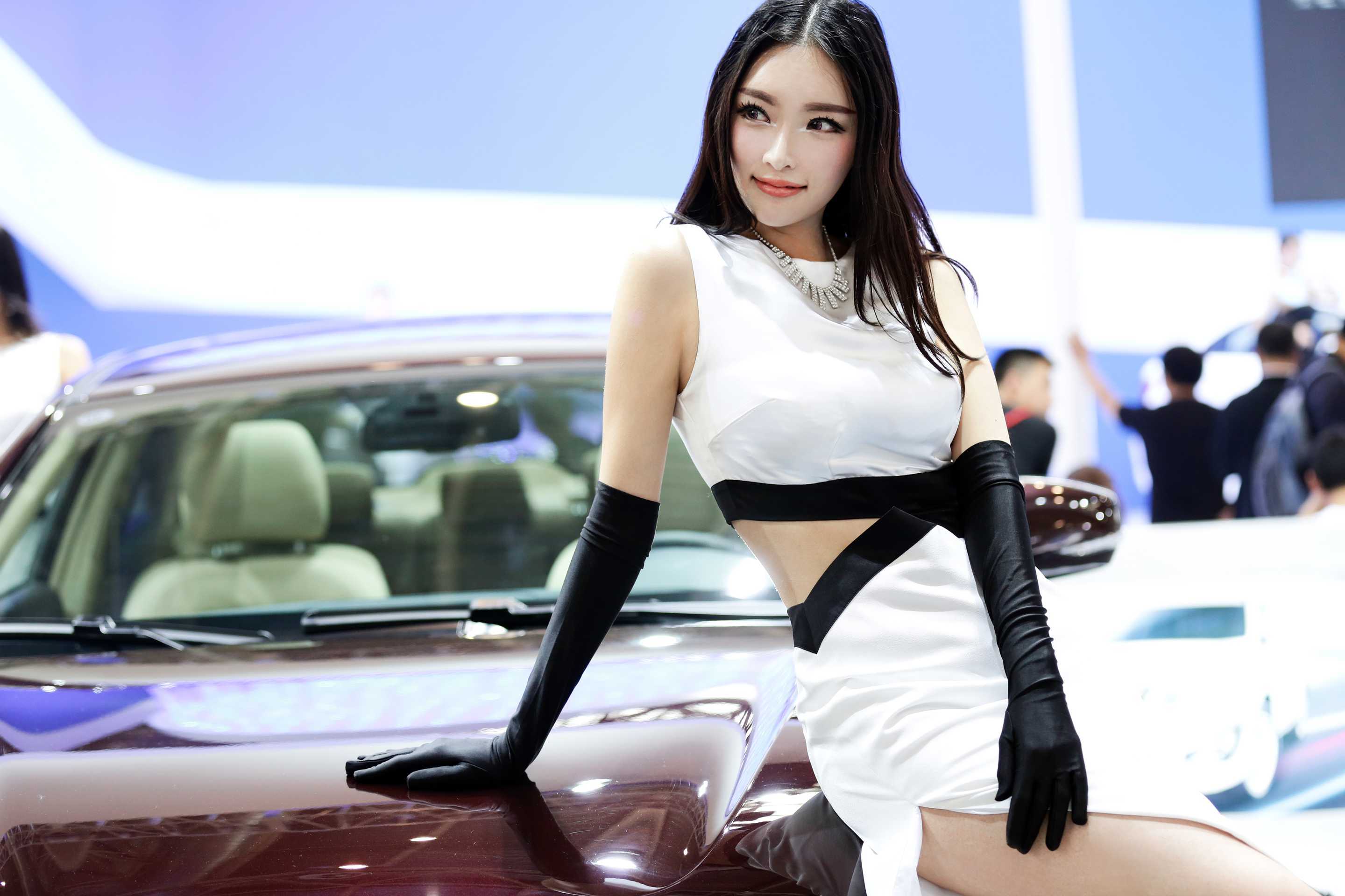 2014北京车展性感高挑车模精选套图