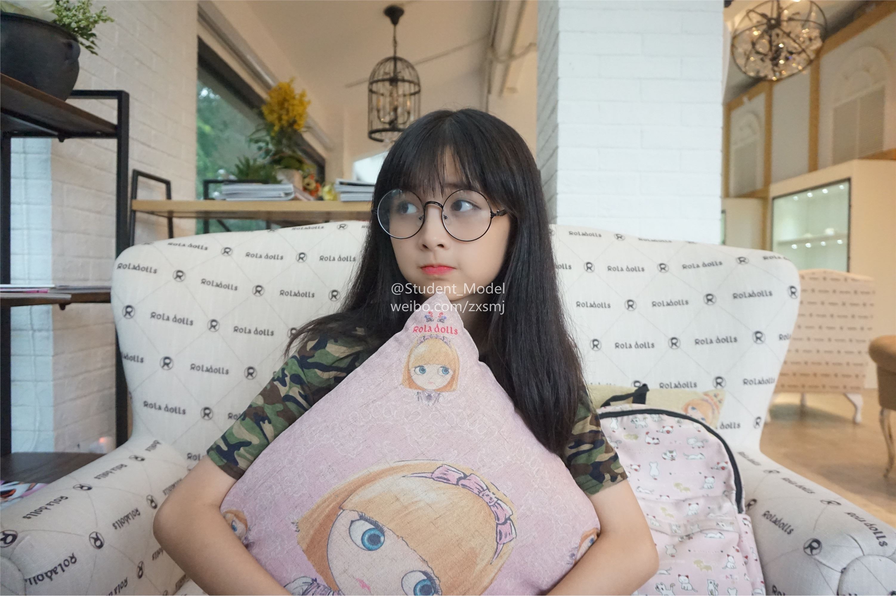 学生模特 套图 小龙猫