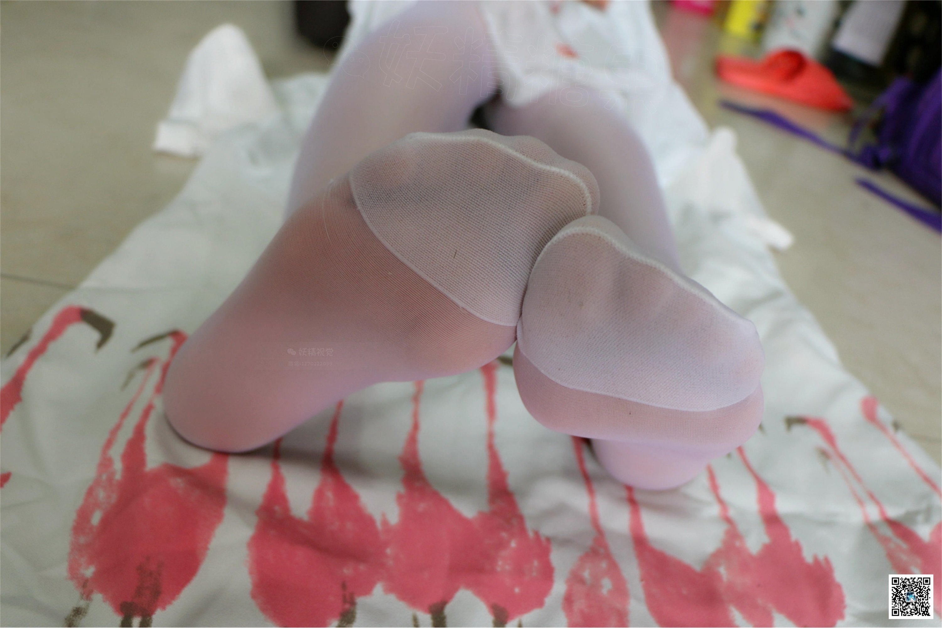 妖精视觉 甜甜 学妹高筒蕾丝袜