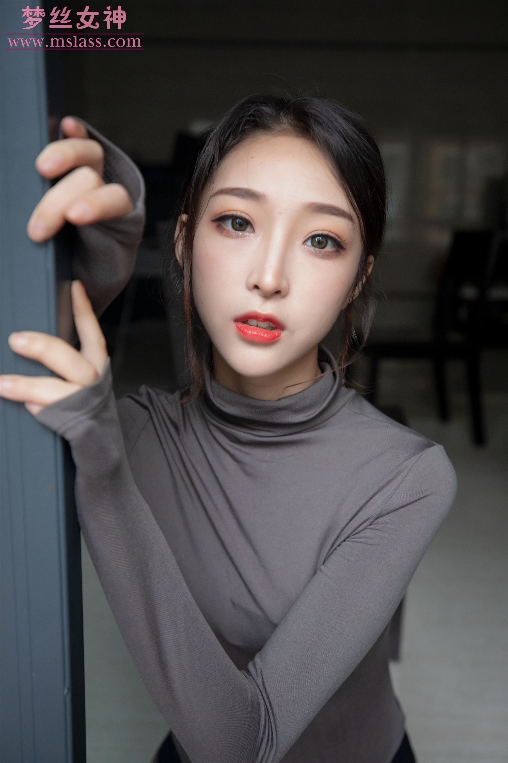 MSLASS梦丝女神 - 乔儿 美女主播（黑色）