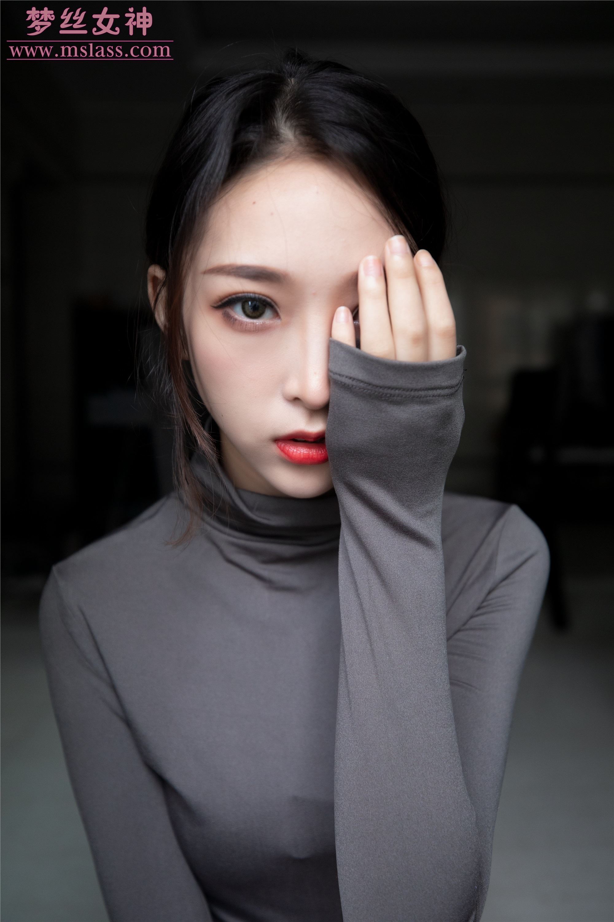 MSLASS梦丝女神 - 乔儿 美女主播（黑色）