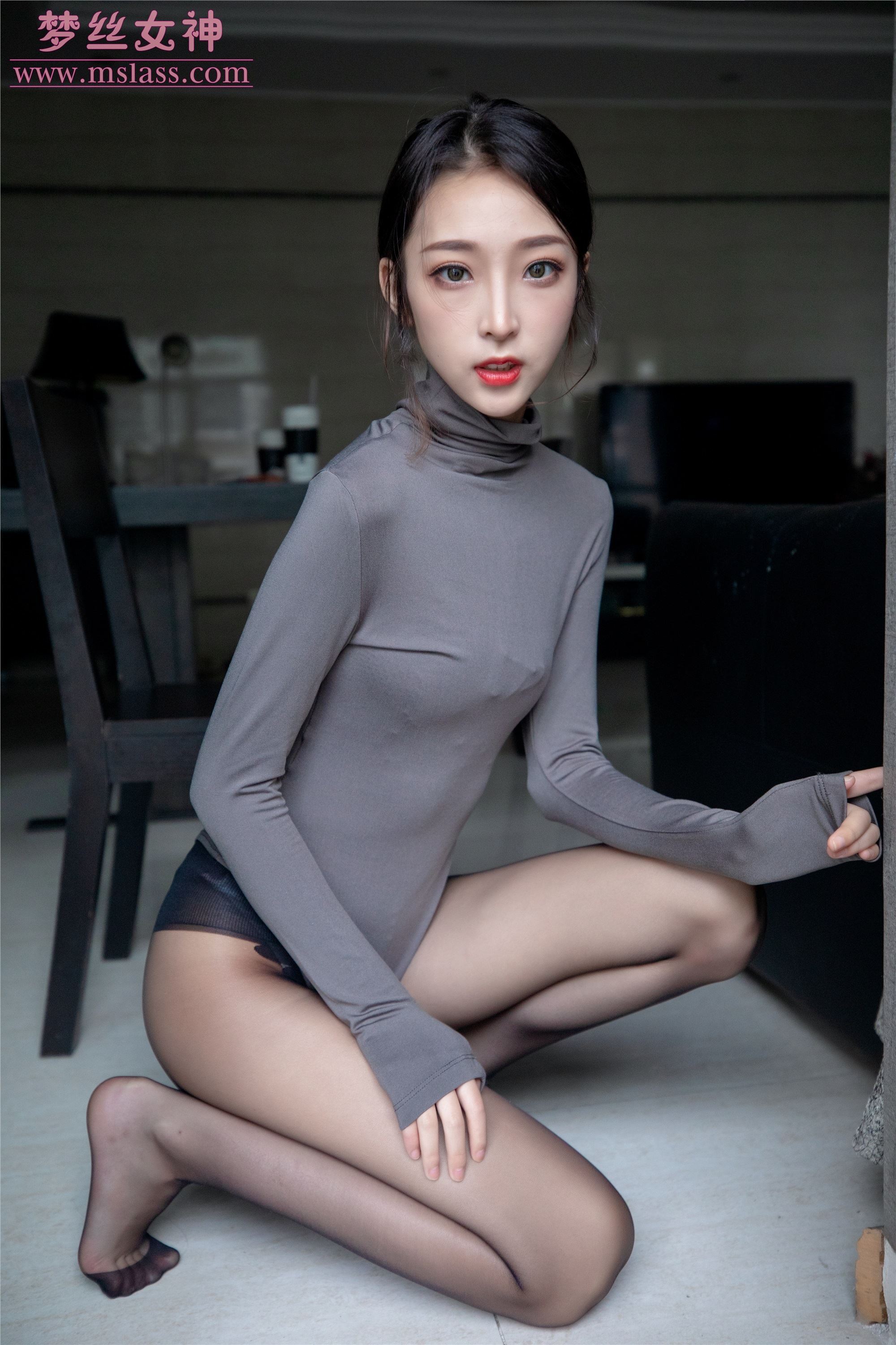 MSLASS梦丝女神 - 乔儿 美女主播（黑色）