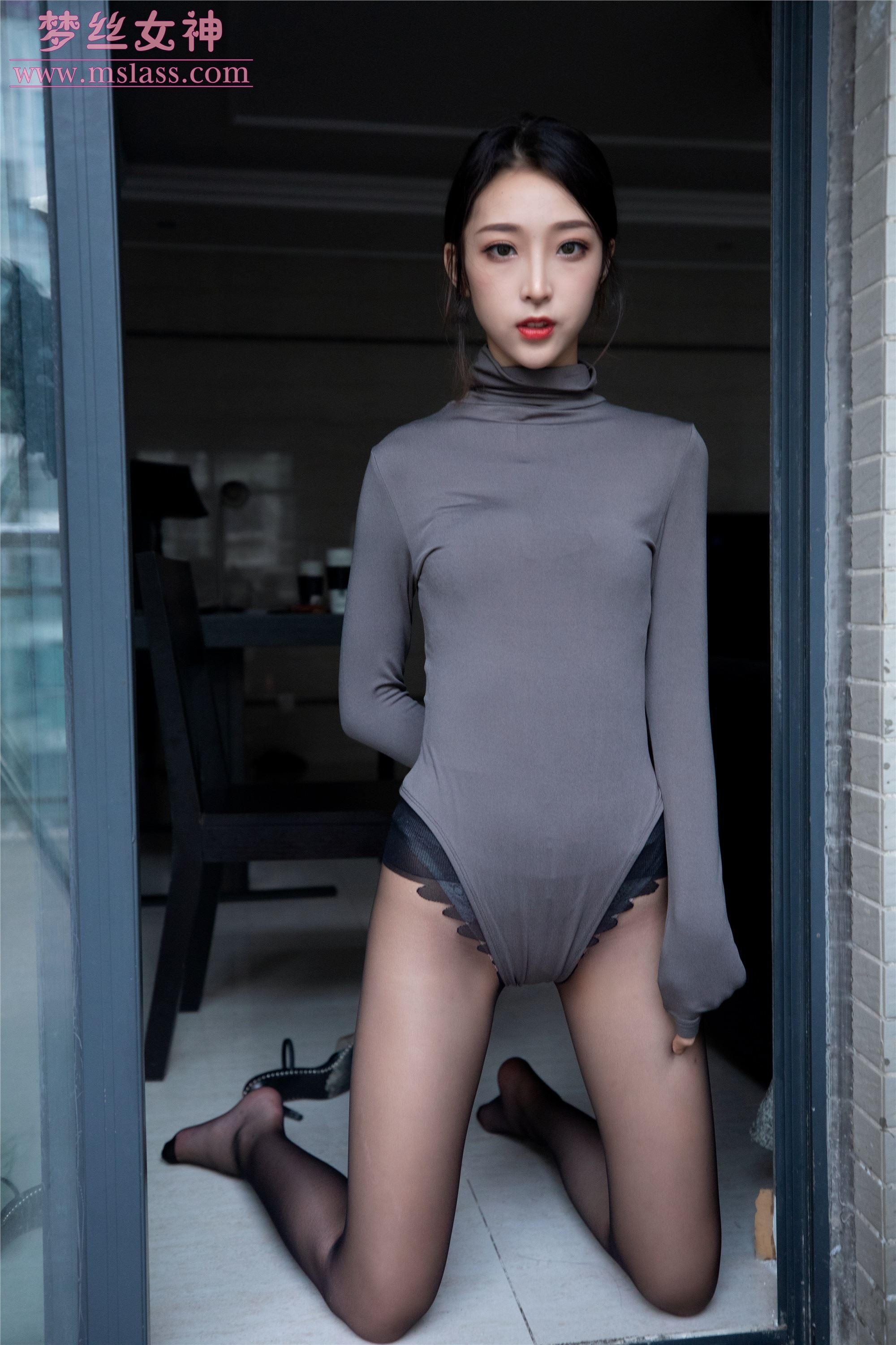 MSLASS梦丝女神 - 乔儿 美女主播（黑色）