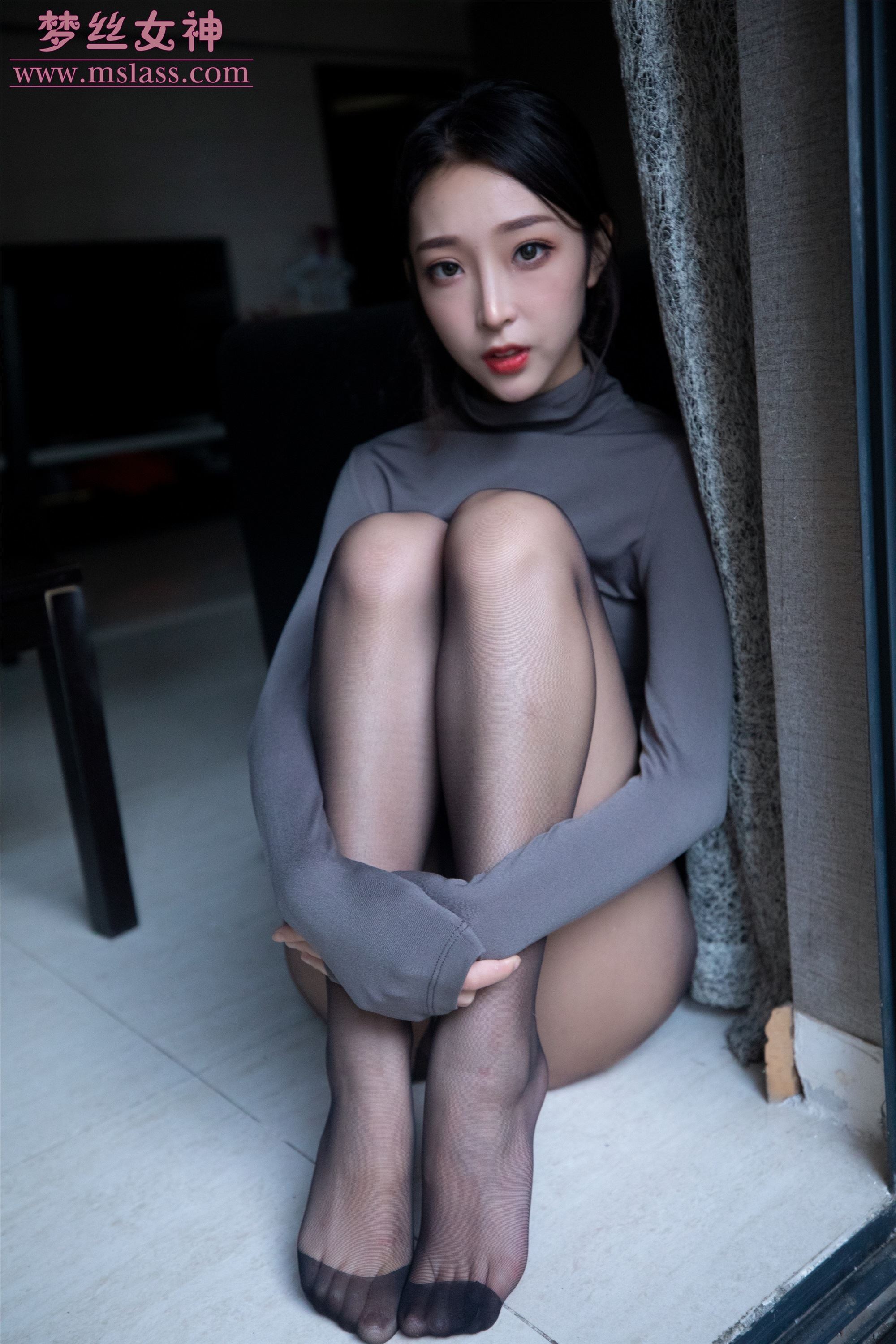 MSLASS梦丝女神 - 乔儿 美女主播（黑色）