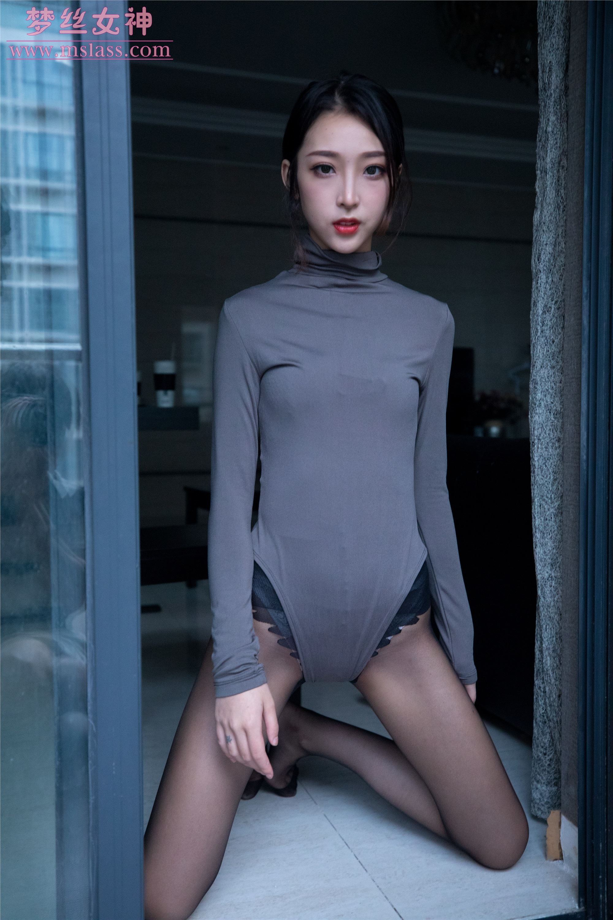 MSLASS梦丝女神 - 乔儿 美女主播（黑色）