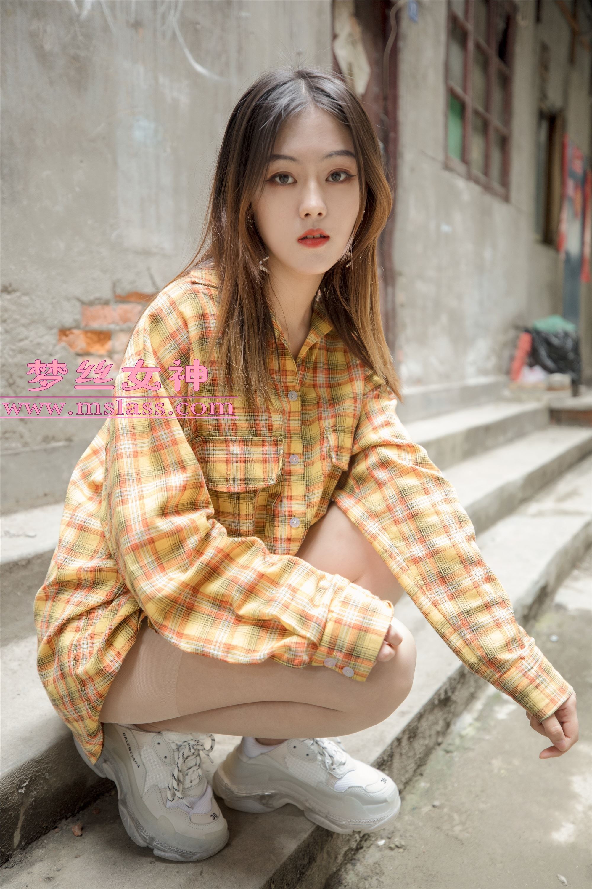 MSLASS梦丝女神 - 梦素 复古楼的性感美
