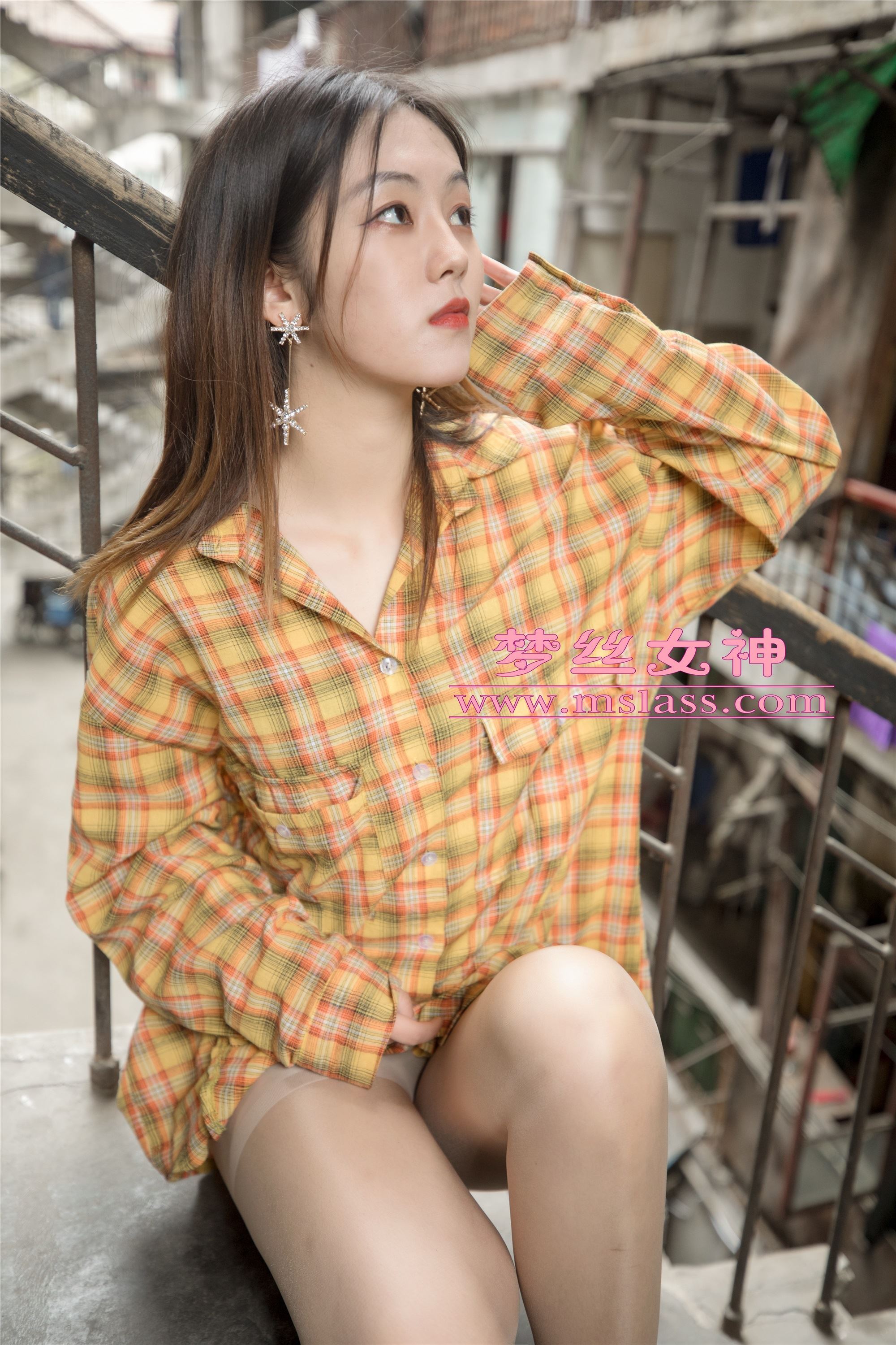 MSLASS梦丝女神 - 梦素 复古楼的性感美