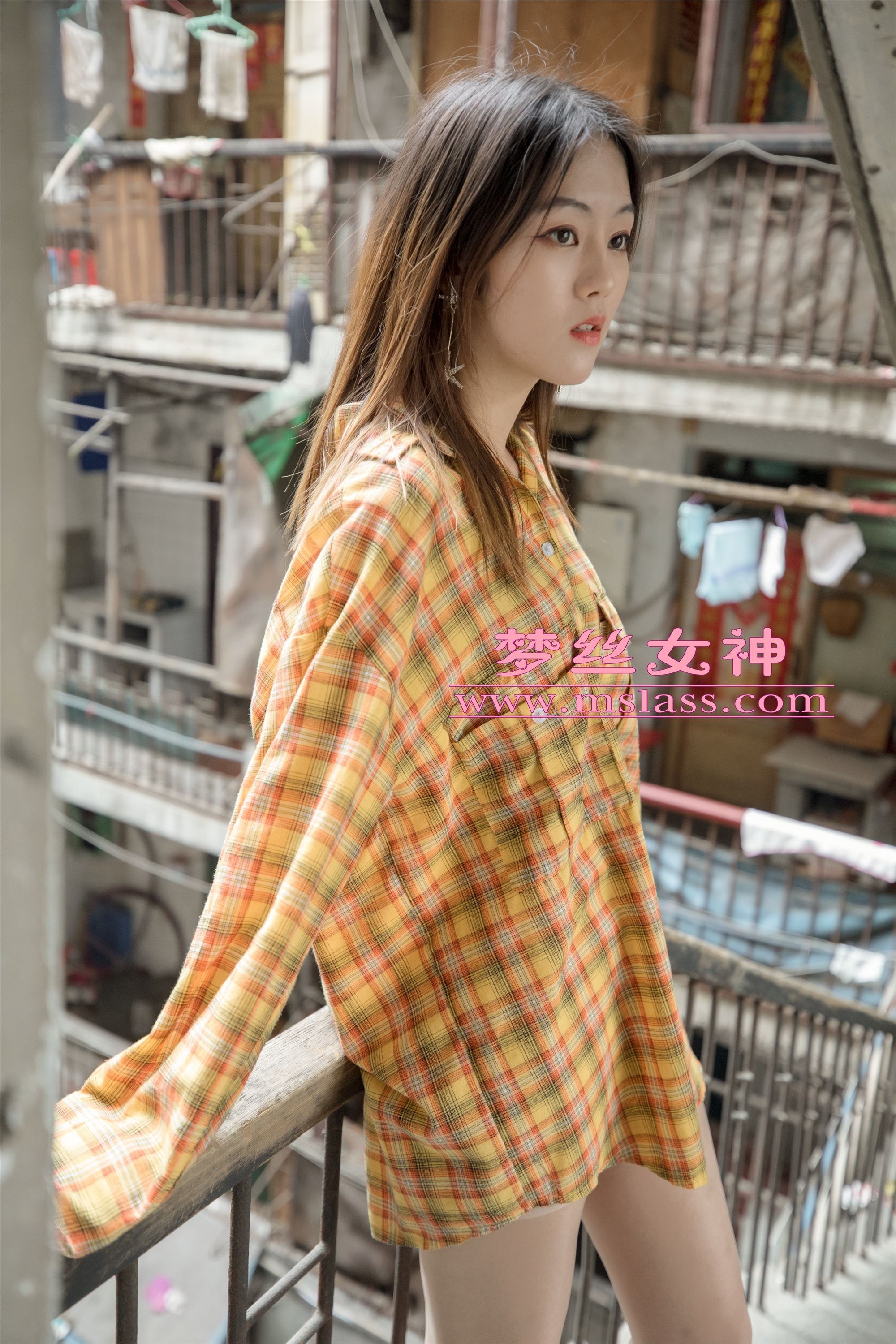 MSLASS梦丝女神 - 梦素 复古楼的性感美