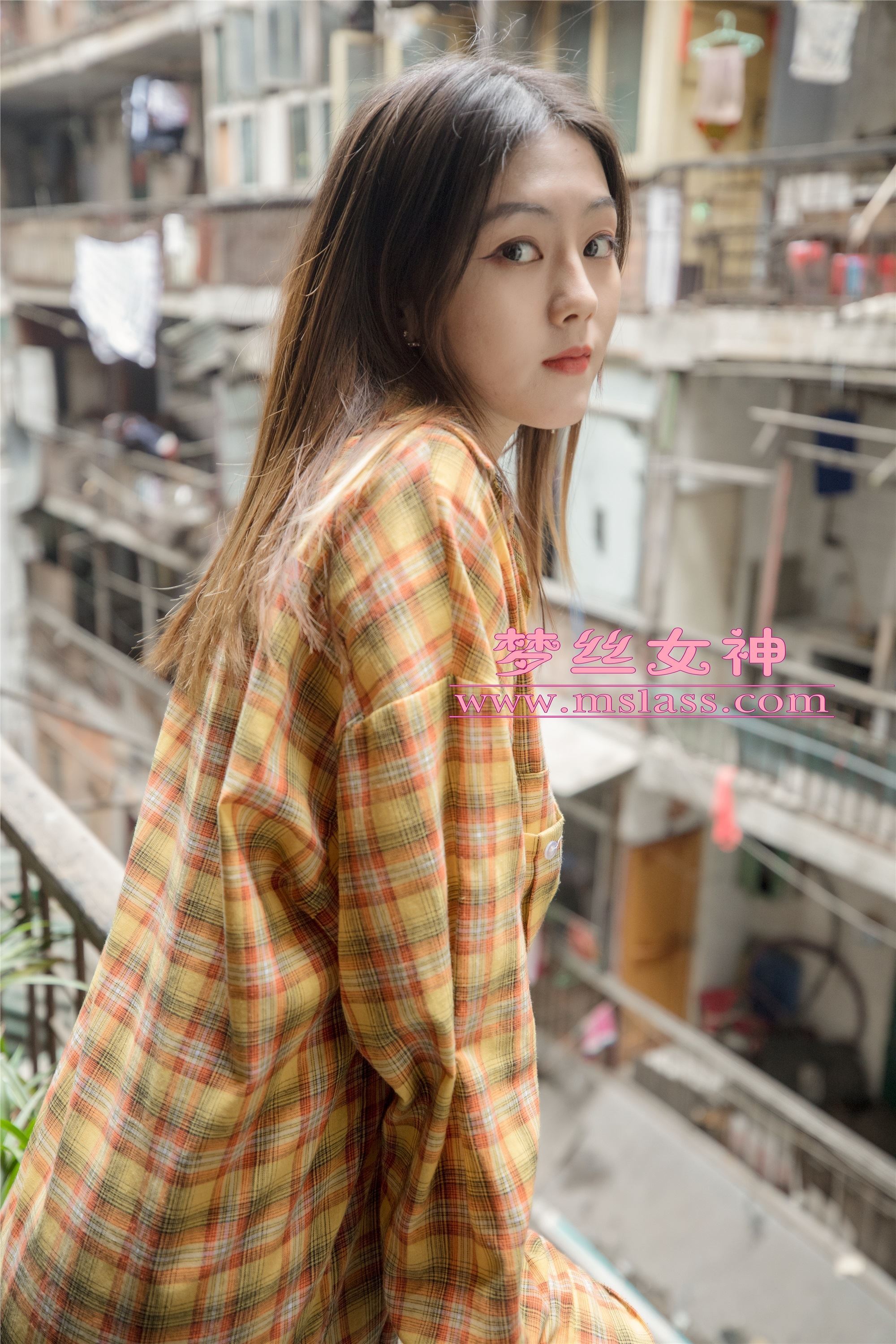 MSLASS梦丝女神 - 梦素 复古楼的性感美
