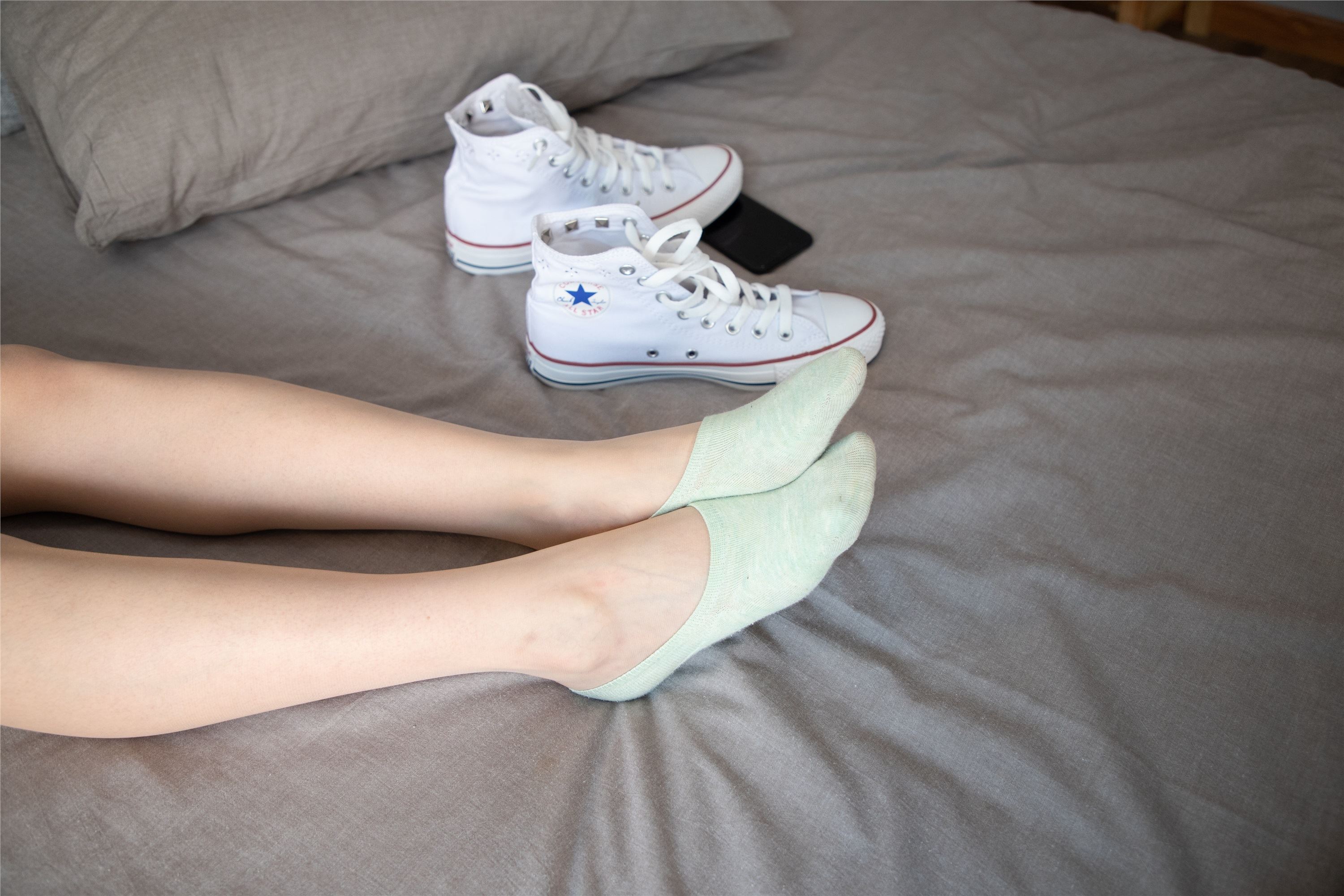 物恋传媒 猫耳 - JK制服与船袜帆布鞋No.088