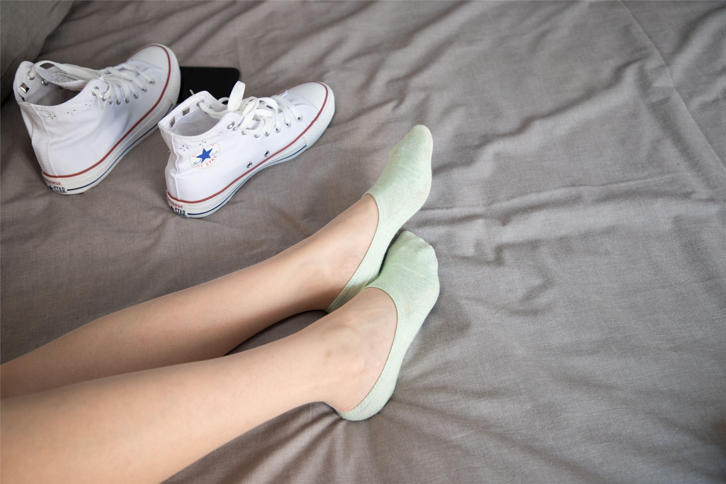 物恋传媒 猫耳 - JK制服与船袜帆布鞋No.088