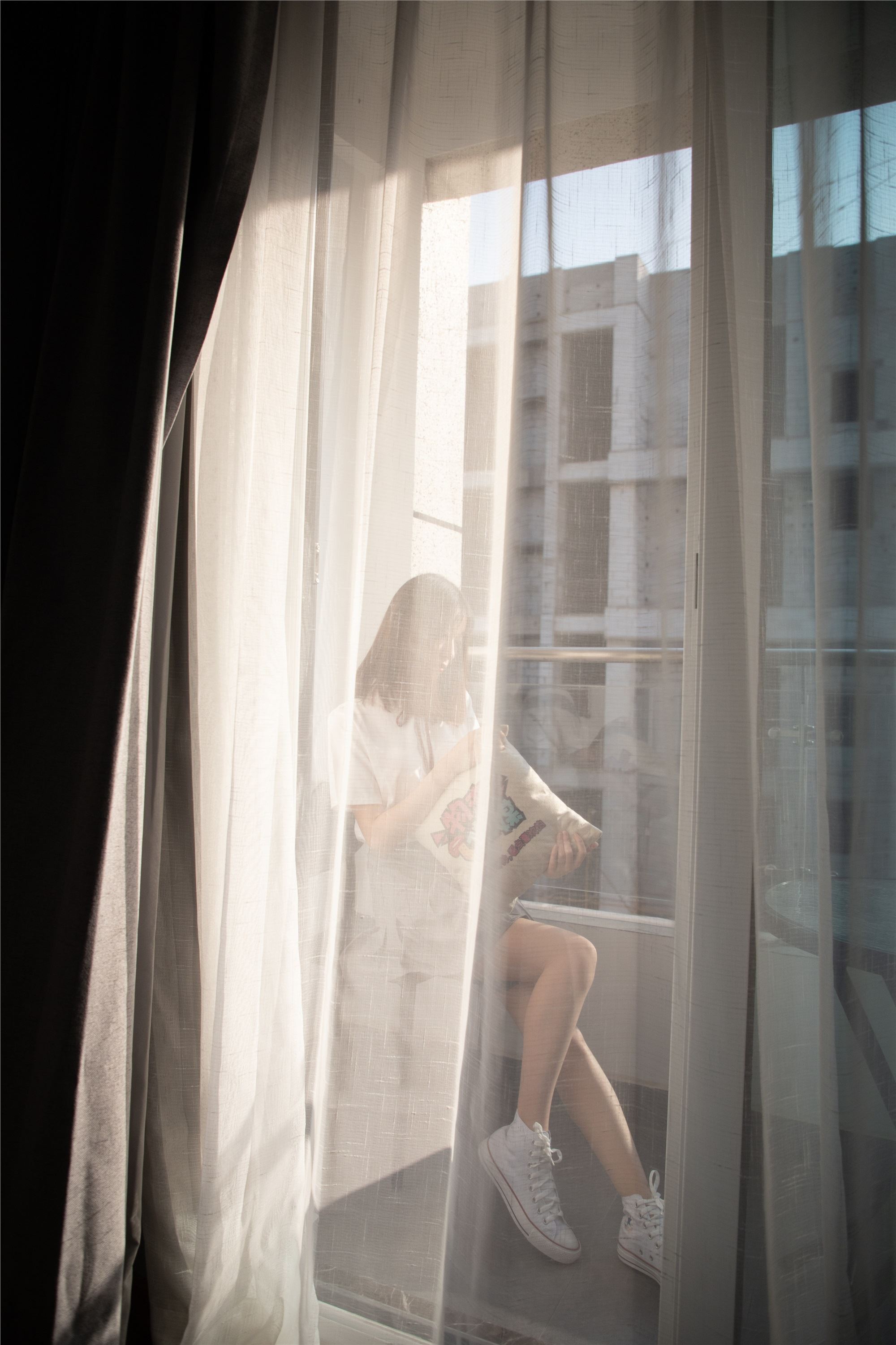 物恋传媒 猫耳 - JK制服与船袜帆布鞋No.088