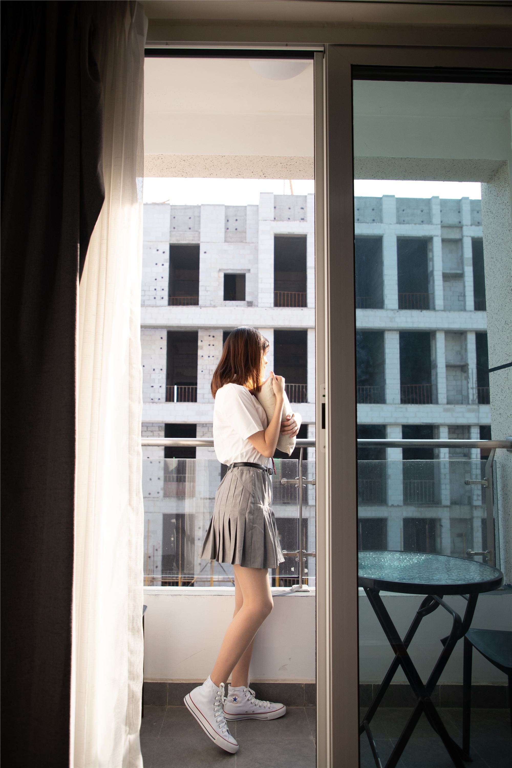 物恋传媒 猫耳 - JK制服与船袜帆布鞋No.088