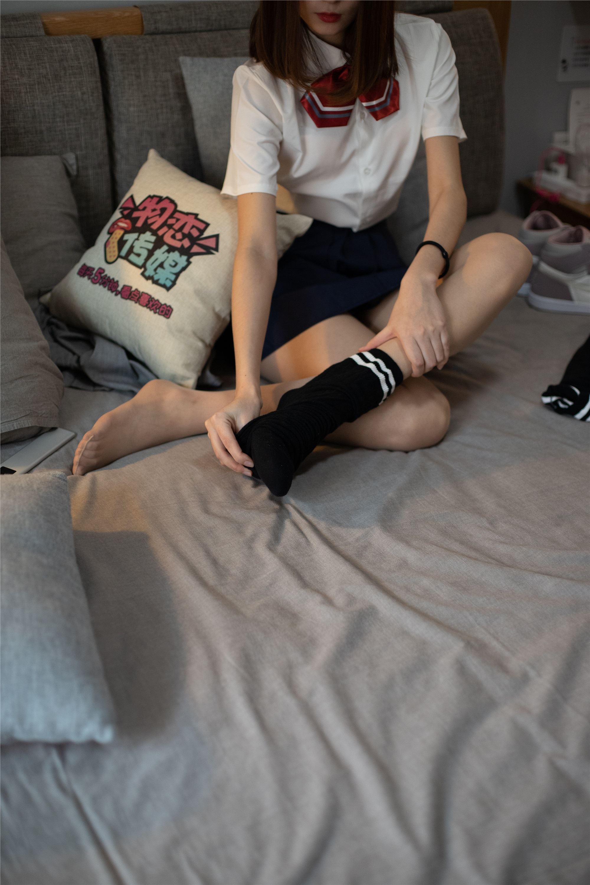 物恋传媒 No.092 猫耳-女高制服三部曲之三