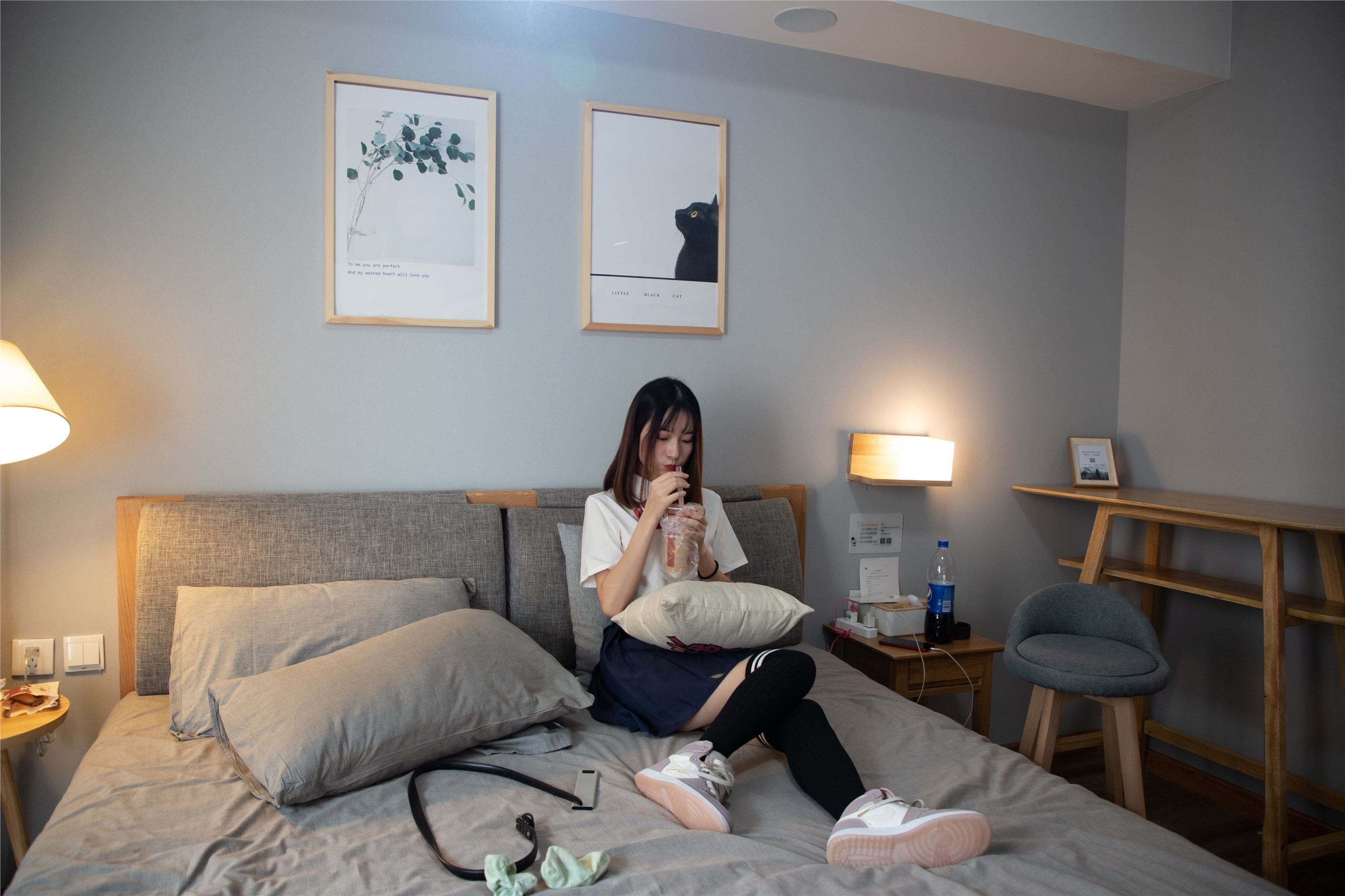 物恋传媒 No.092 猫耳-女高制服三部曲之三