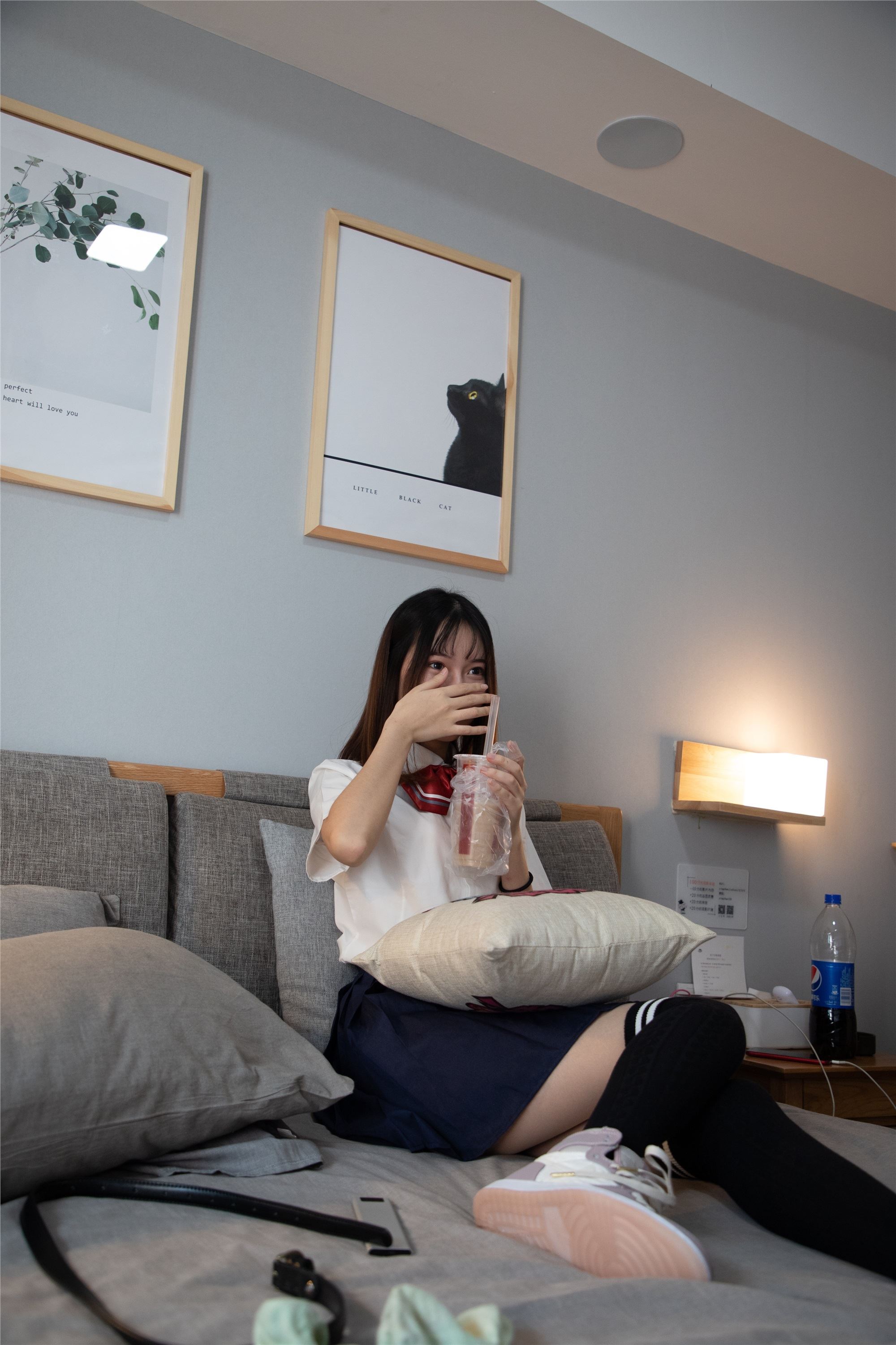 物恋传媒 No.092 猫耳-女高制服三部曲之三