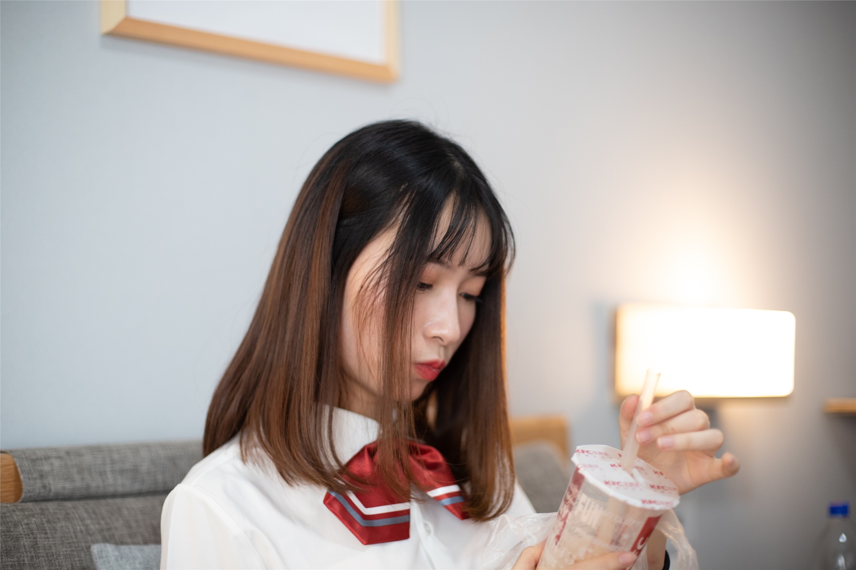 物恋传媒 No.092 猫耳-女高制服三部曲之三