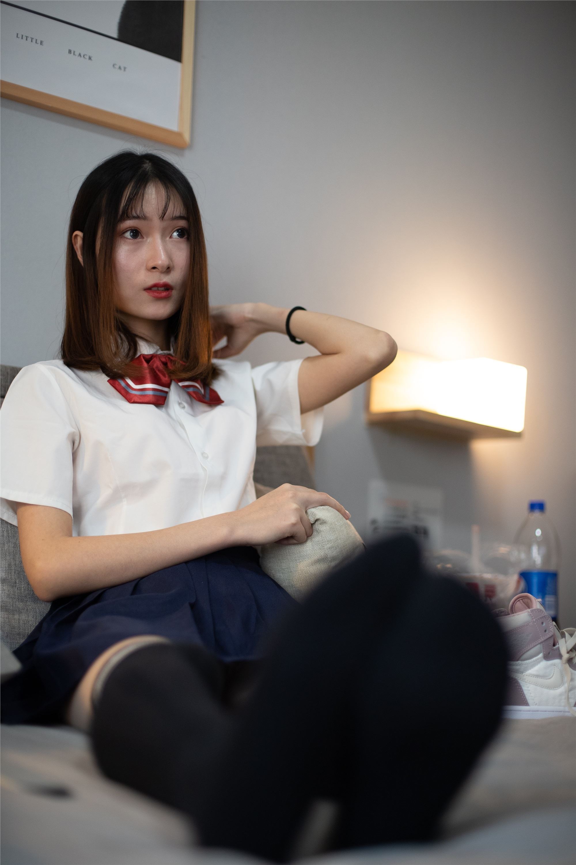 物恋传媒 No.092 猫耳-女高制服三部曲之三